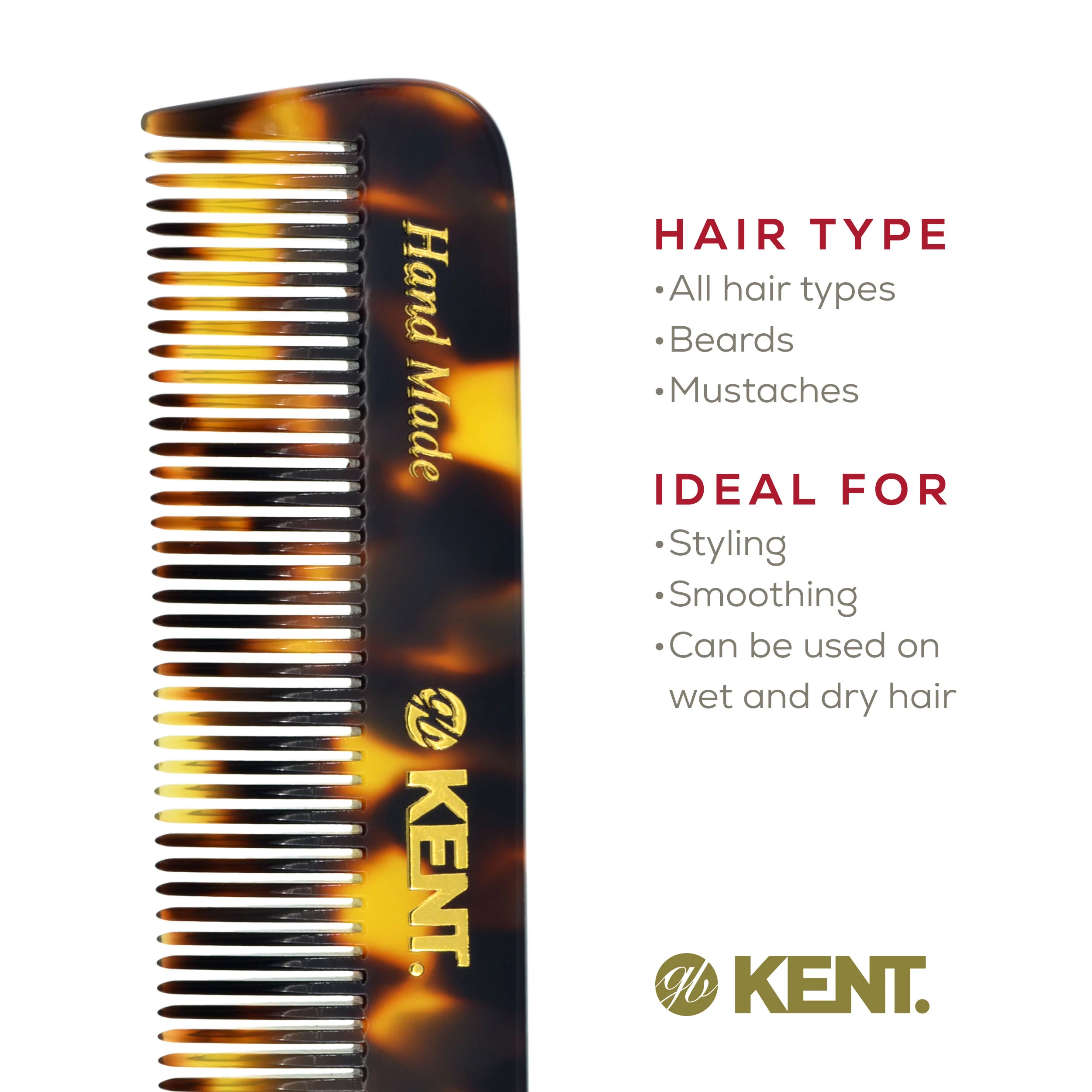 Kent FOT Fine Tooth Pocket Comb - Image 11