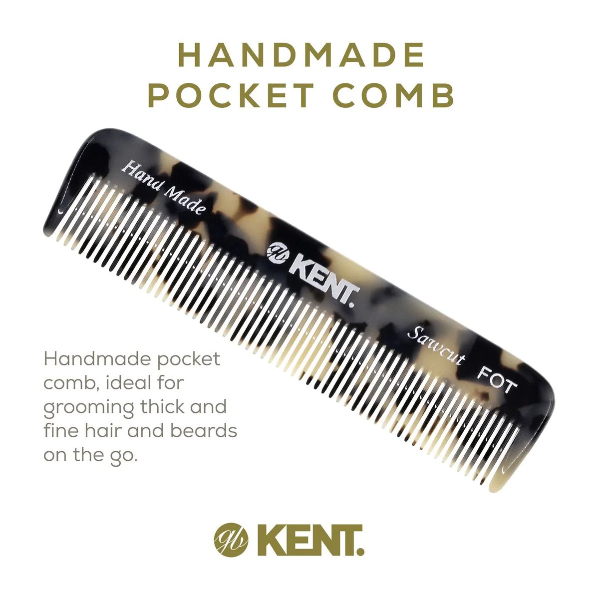 Kent FOT Fine Tooth Pocket Comb - Image 14
