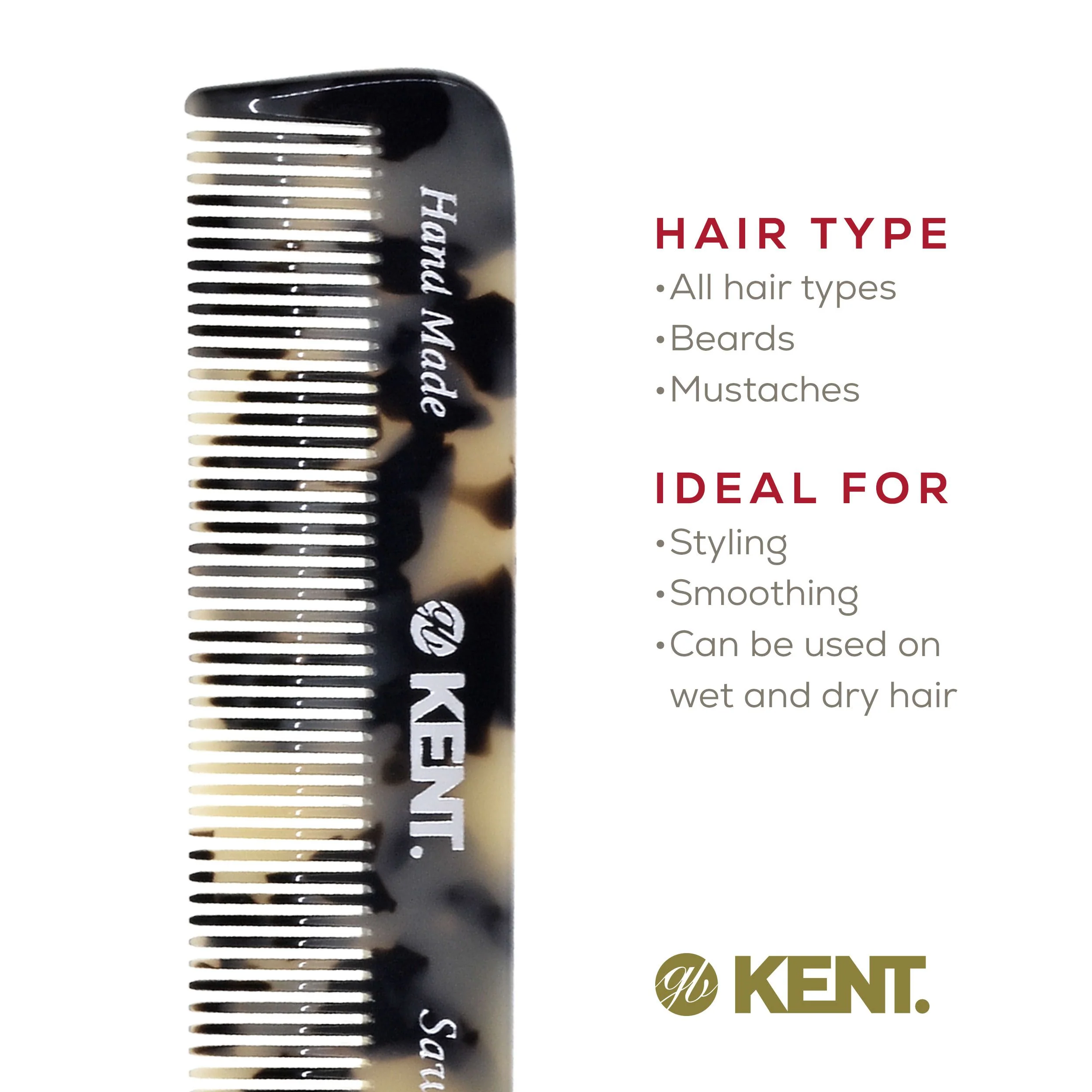 Kent FOT Fine Tooth Pocket Comb - Image 17