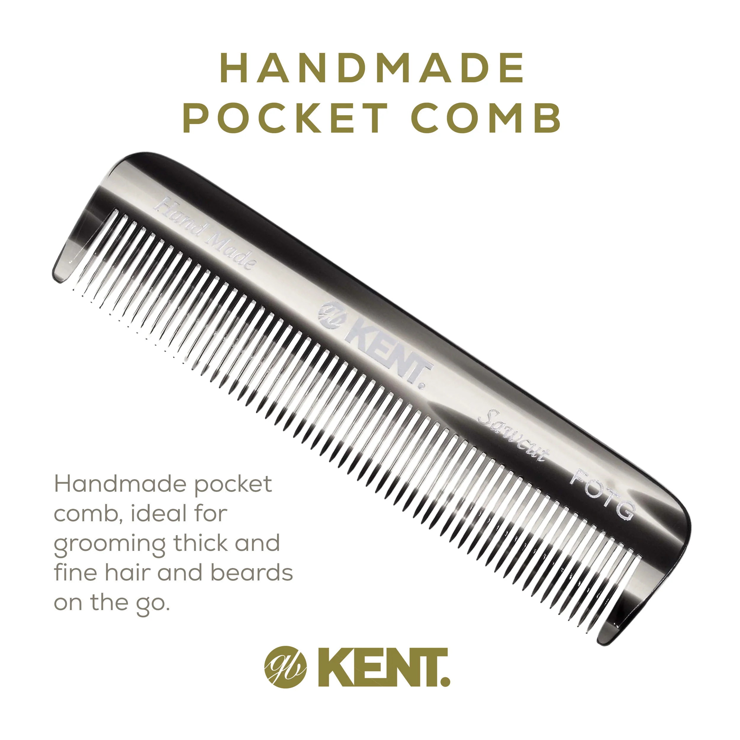 Kent FOT Fine Tooth Pocket Comb - Image 18