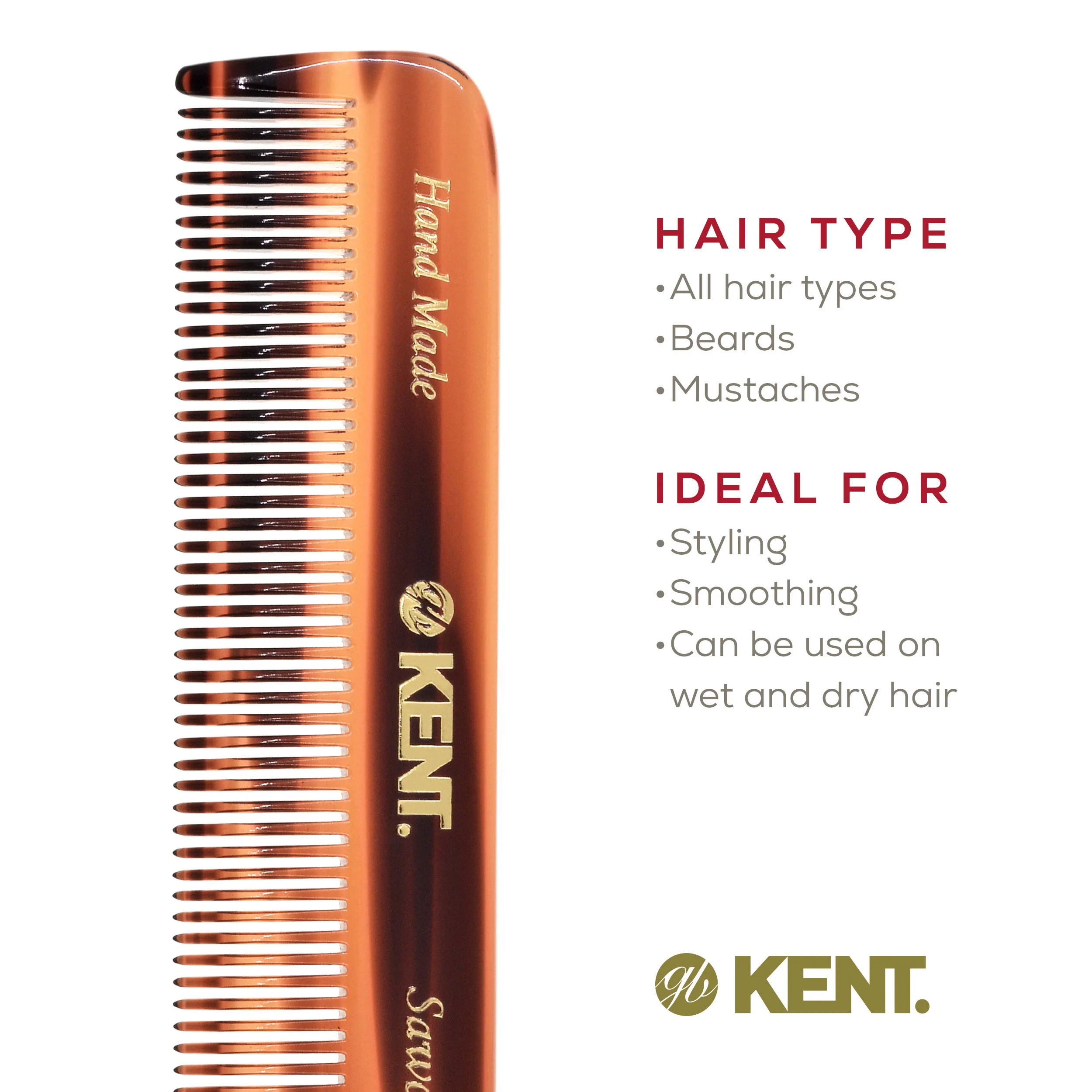 Kent FOT Fine Tooth Pocket Comb - Image 29