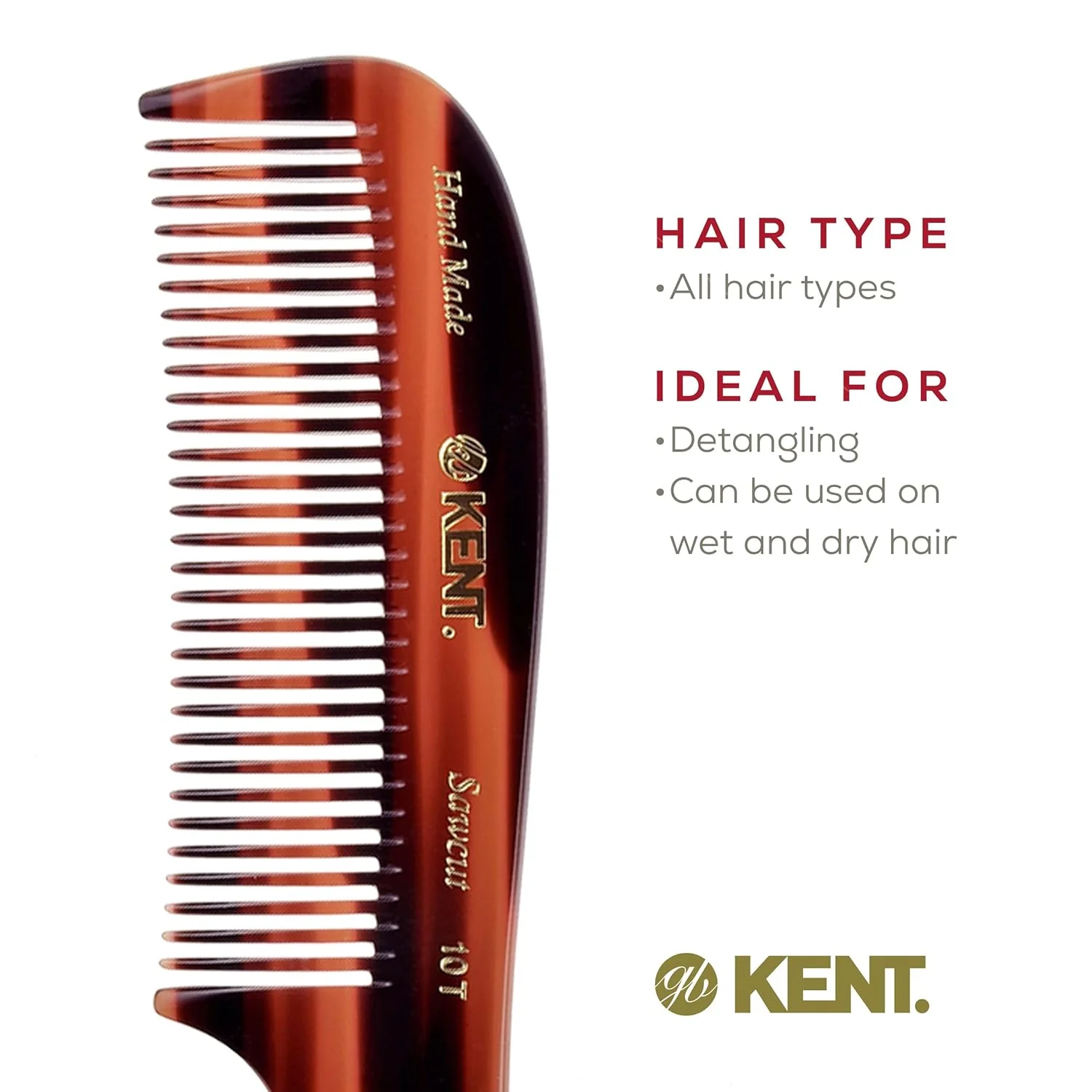 Kent 10T Wide Tooth Rake Comb - Image 18