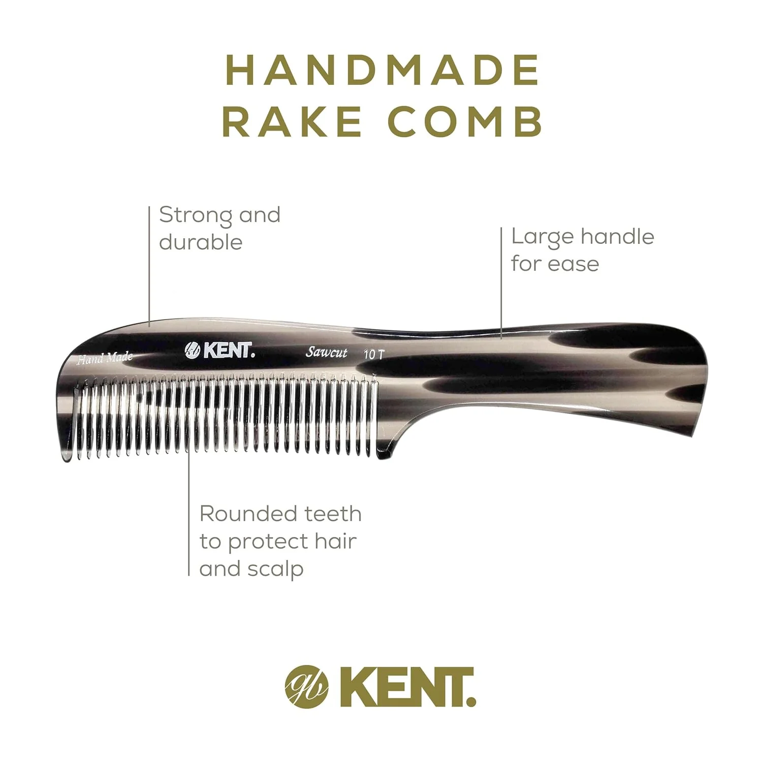 Kent 10T Wide Tooth Rake Comb - Image 22