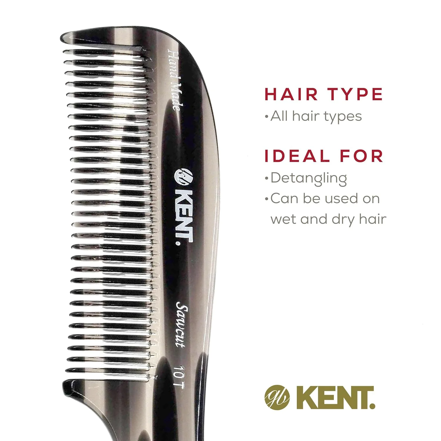 Kent 10T Wide Tooth Rake Comb - Image 24