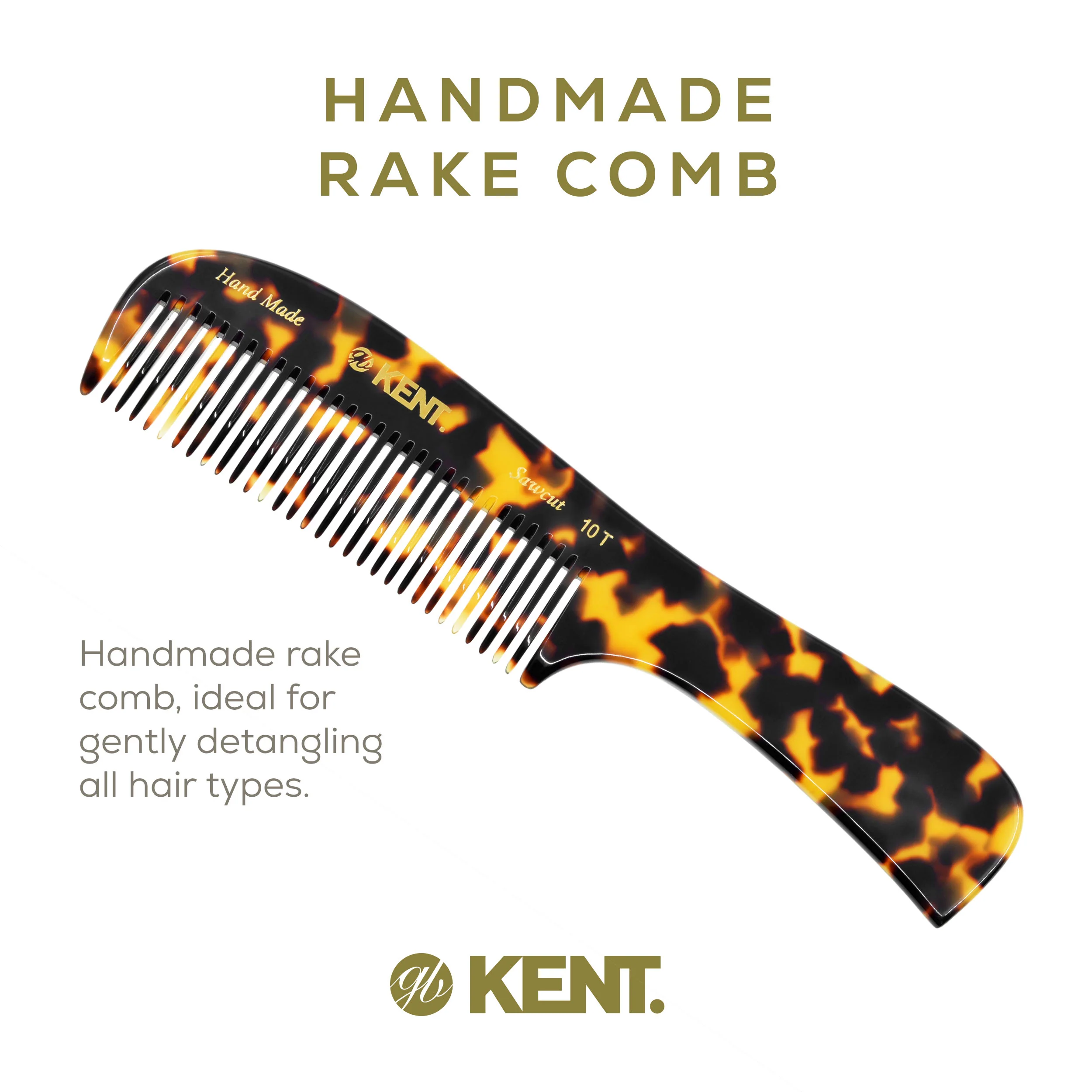 Kent 10T Wide Tooth Rake Comb - Image 3