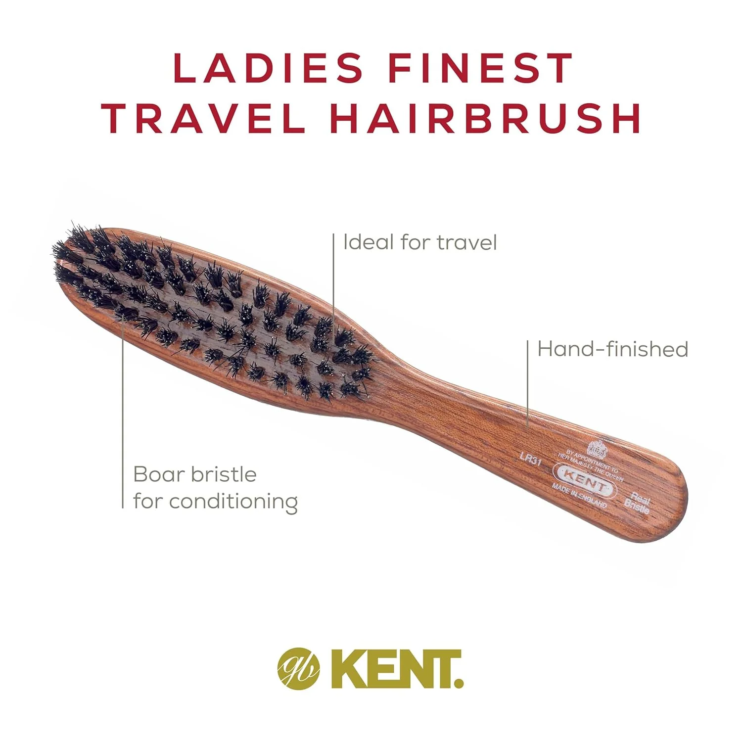 Kent LR31 Handbag Dantawood Brush - Image 4