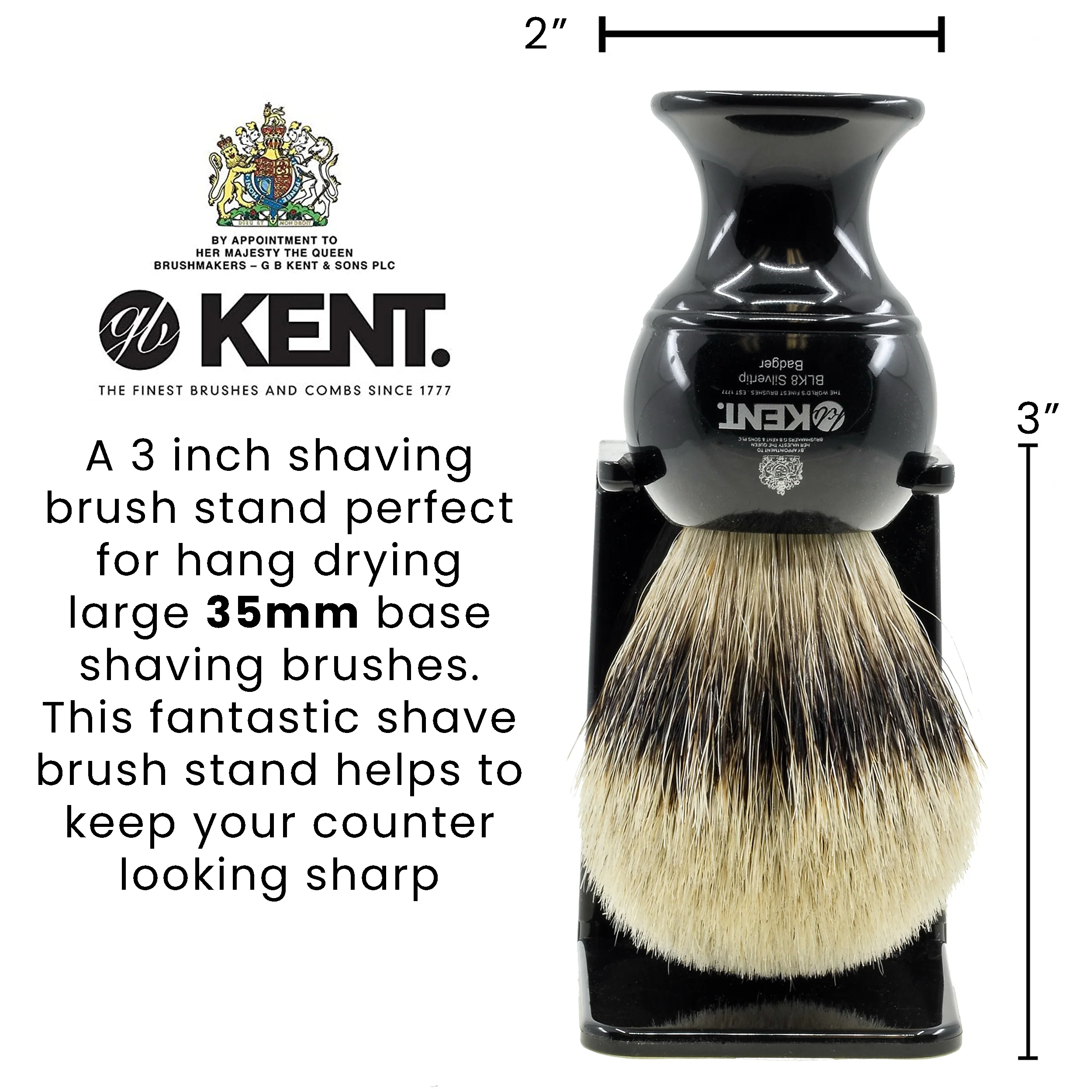 Kent Large Shaving Brush Stand - Image 7
