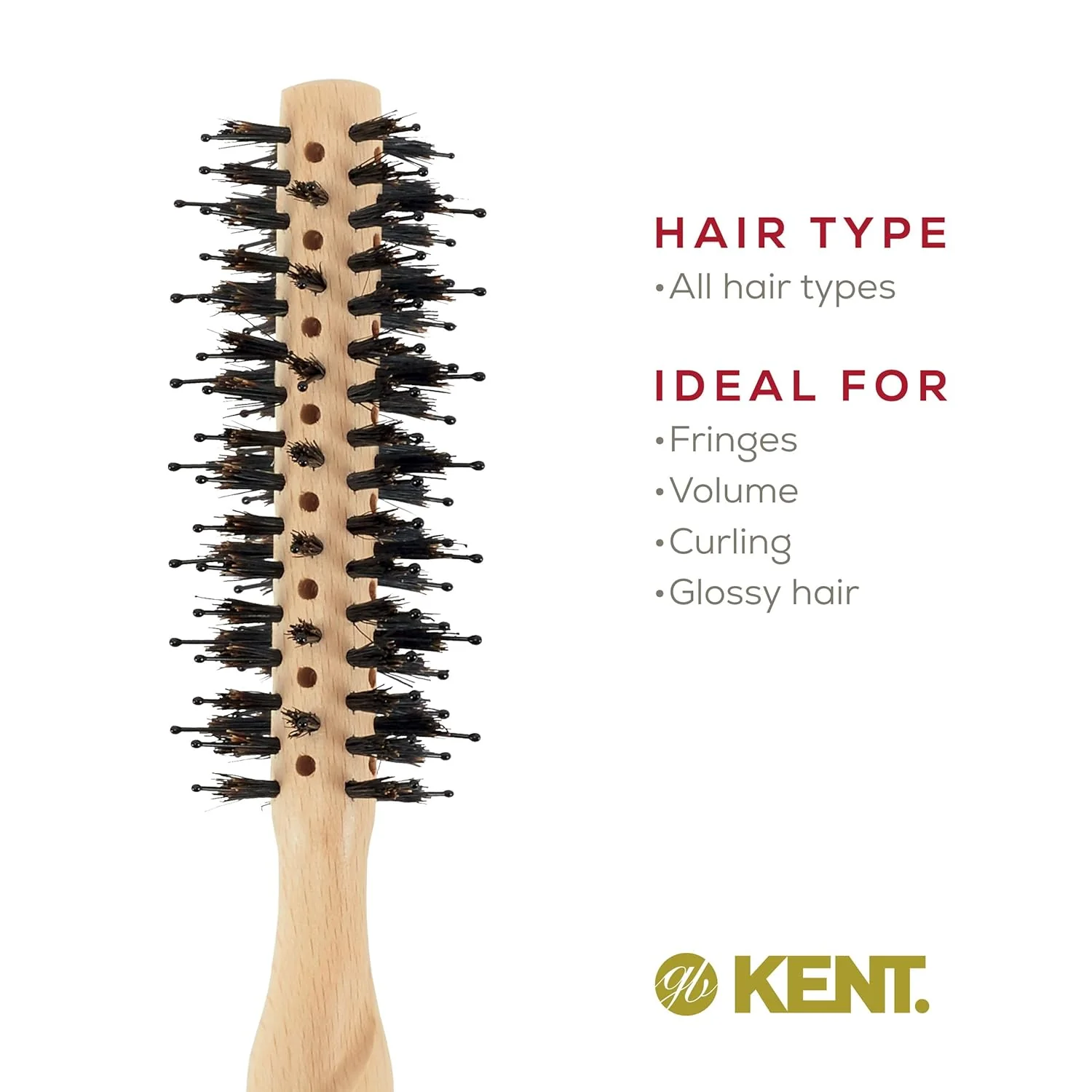 Kent LPF4 Pure Flow Vented Round Brush - Image 6