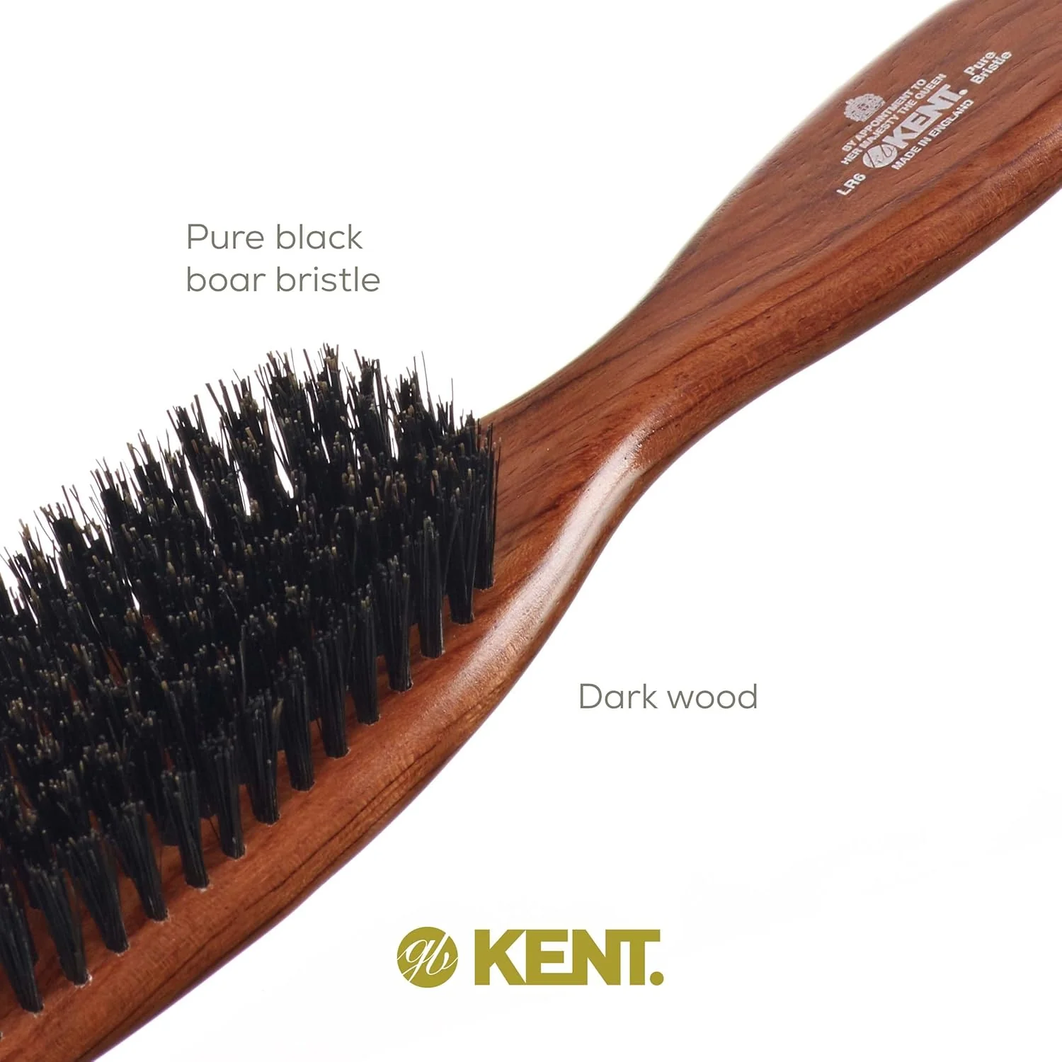 Kent LR6 Natural Bristle Brush - Image 5