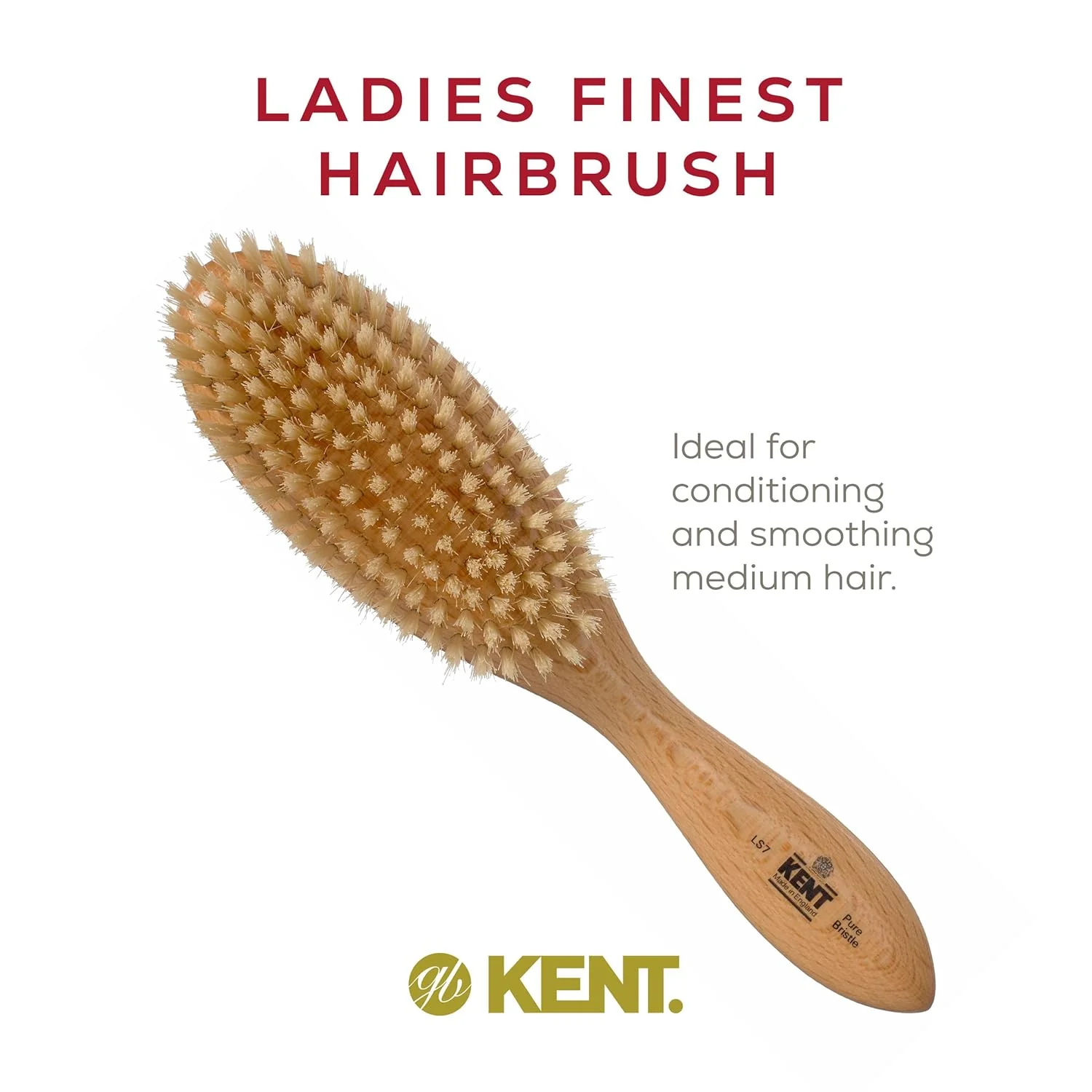 Kent LS7 Natural Bristle Brush - Image 3