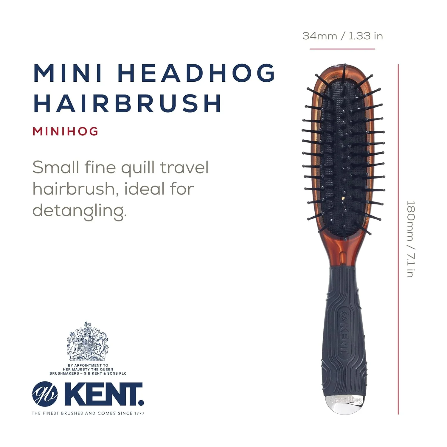Kent Mini Hog Small Cushion Brush - Image 8
