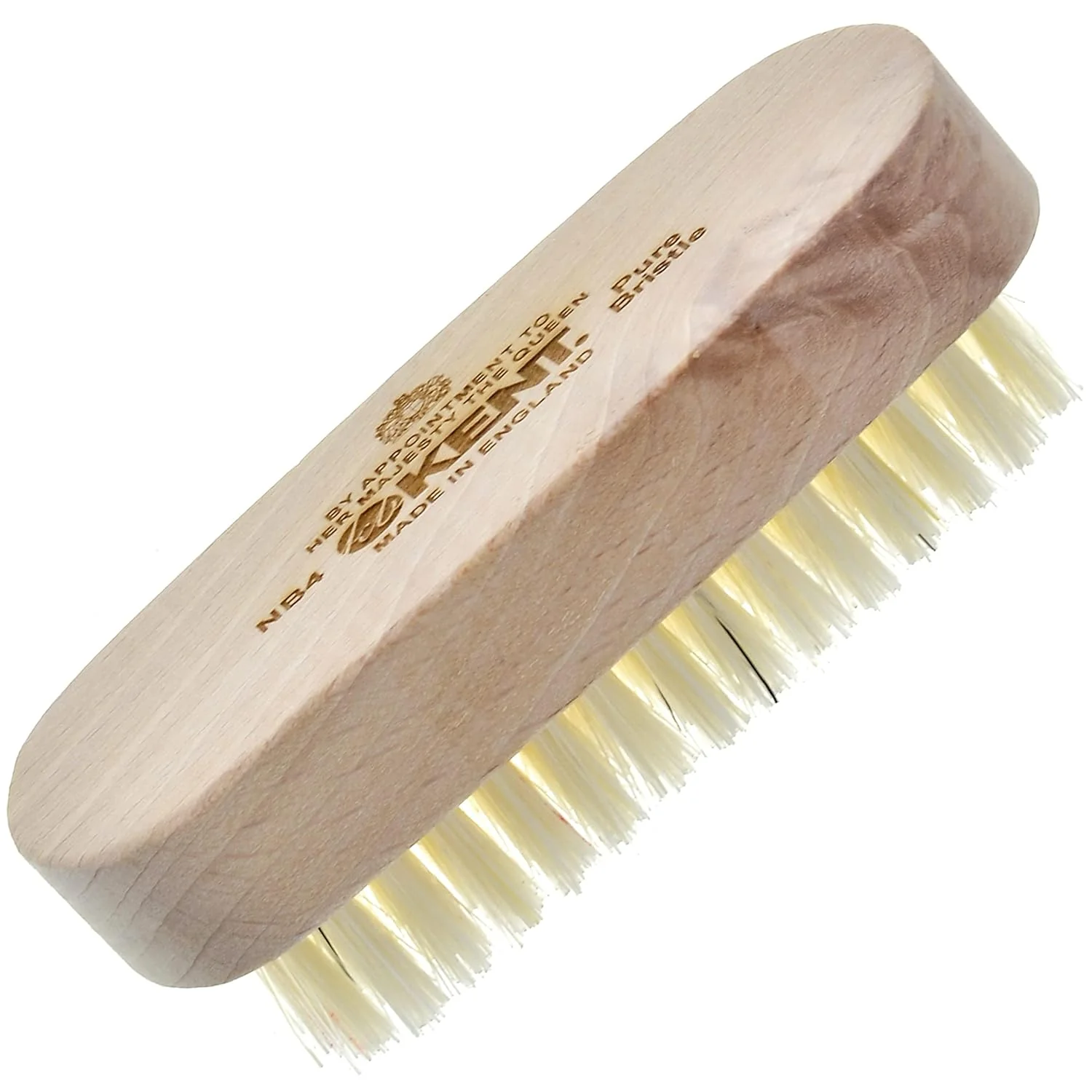 Kent NB4 Natural Bristle Beechwood Nail Brush