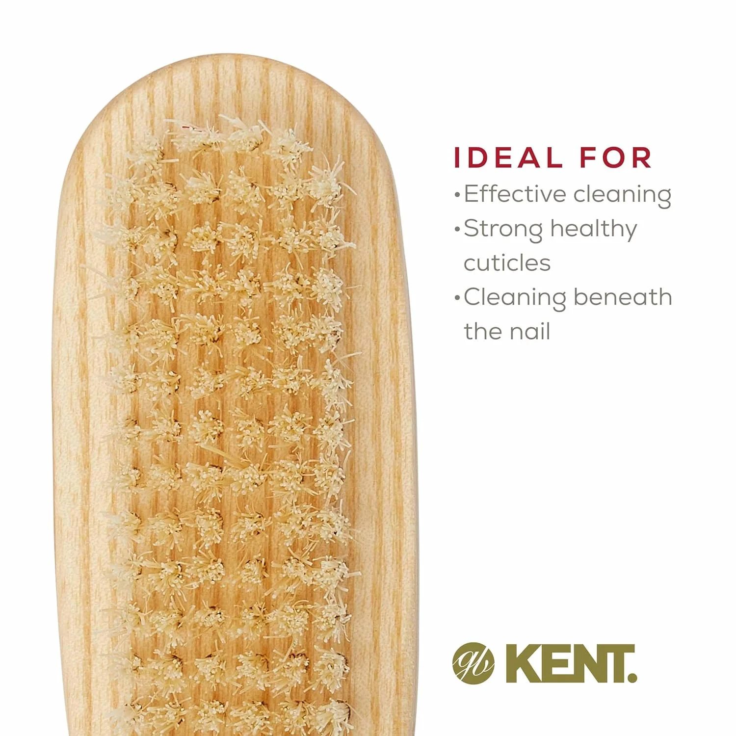 Kent NB2 Beechwood Nail Brush - Image 12