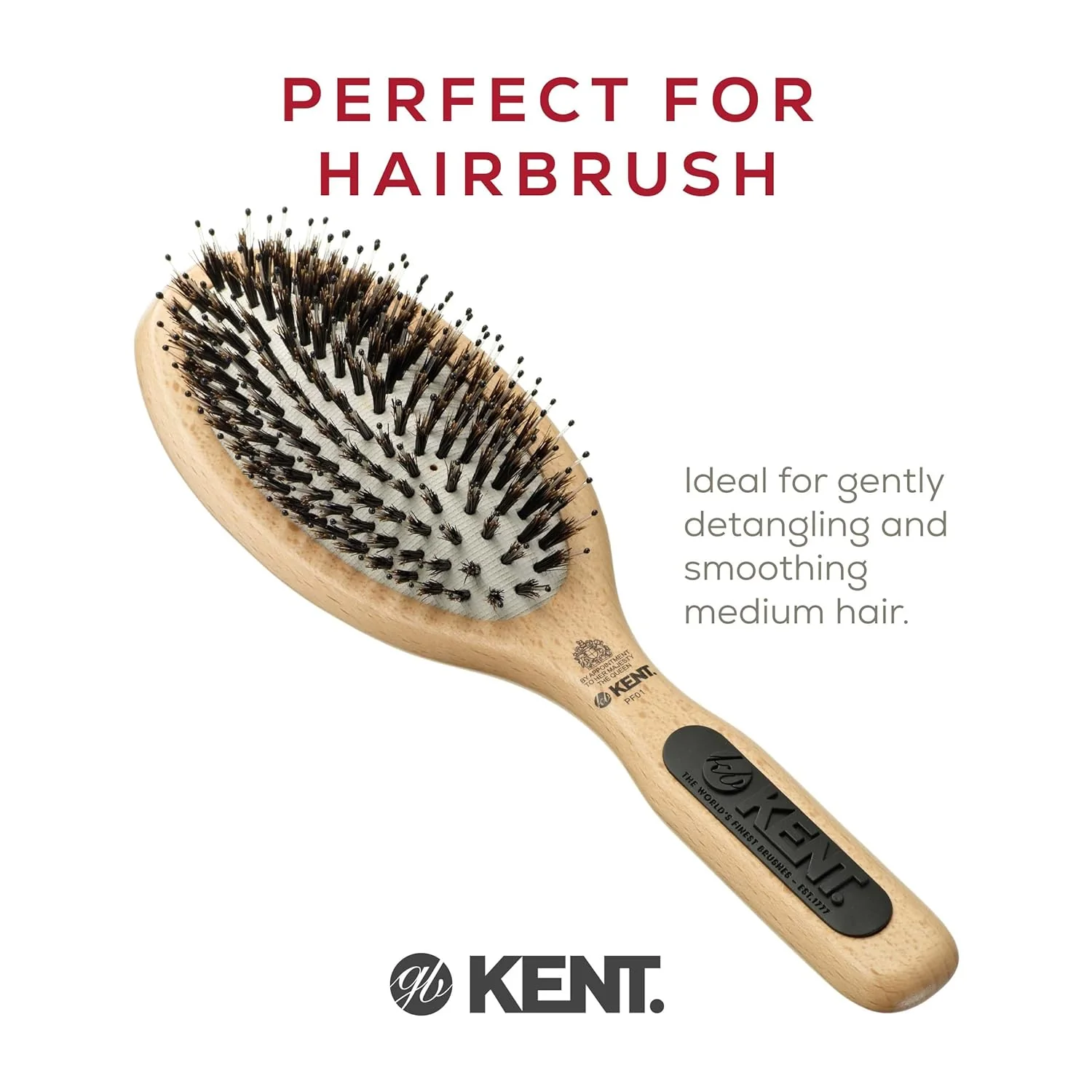 Kent NS01/PF01 Pure Bristle Cushion Brush - Image 3