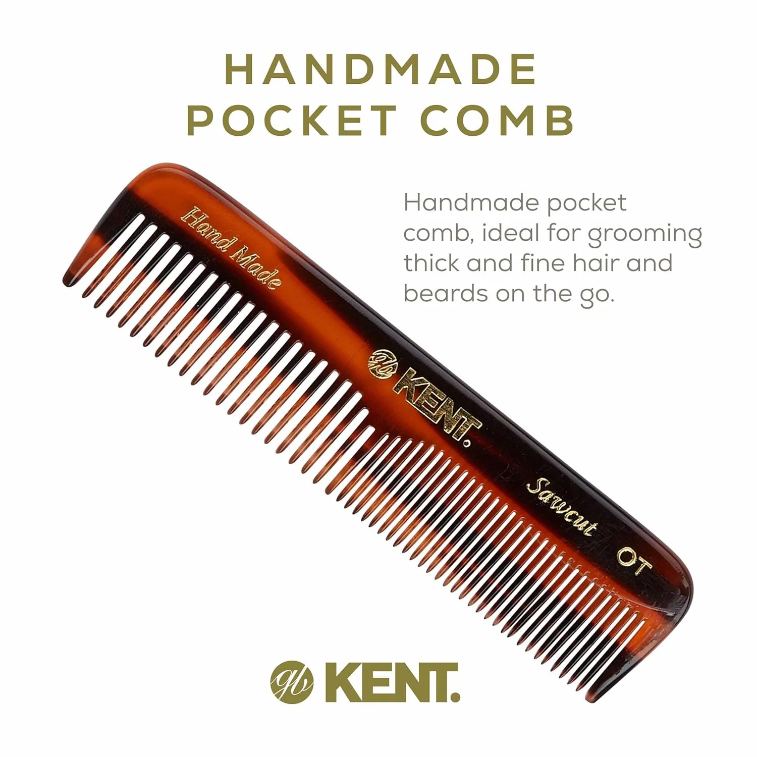 Kent NU19 OT Pocket Comb with Leather Case - Image 3