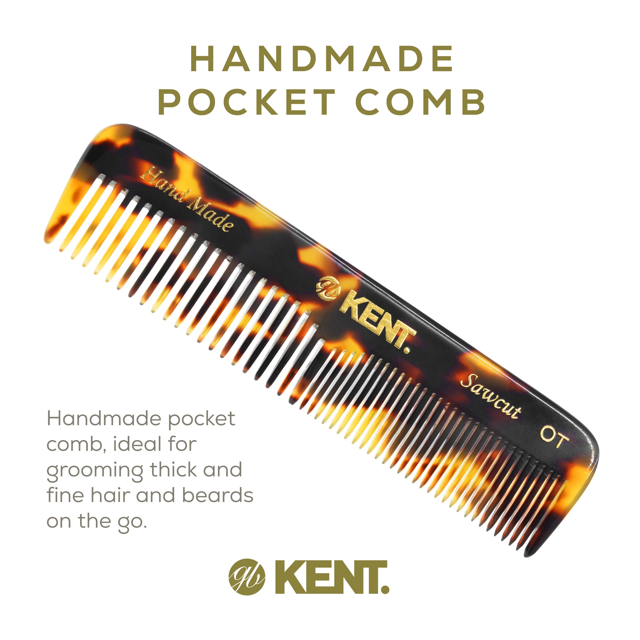 Kent OT Mixed Tooth Pocket Comb - Image 5