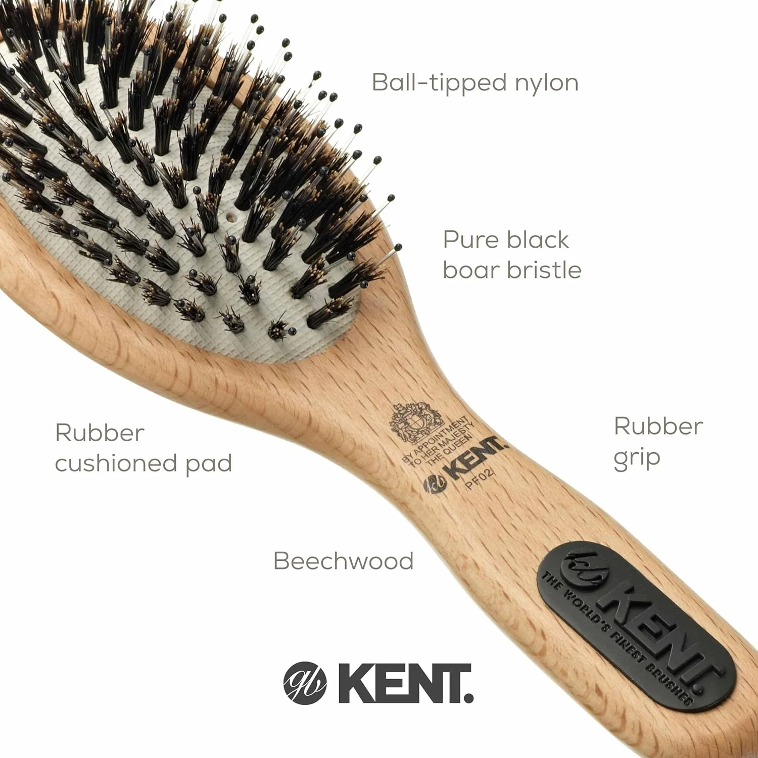 Kent PF02 Small Porcupine Brush - Image 5