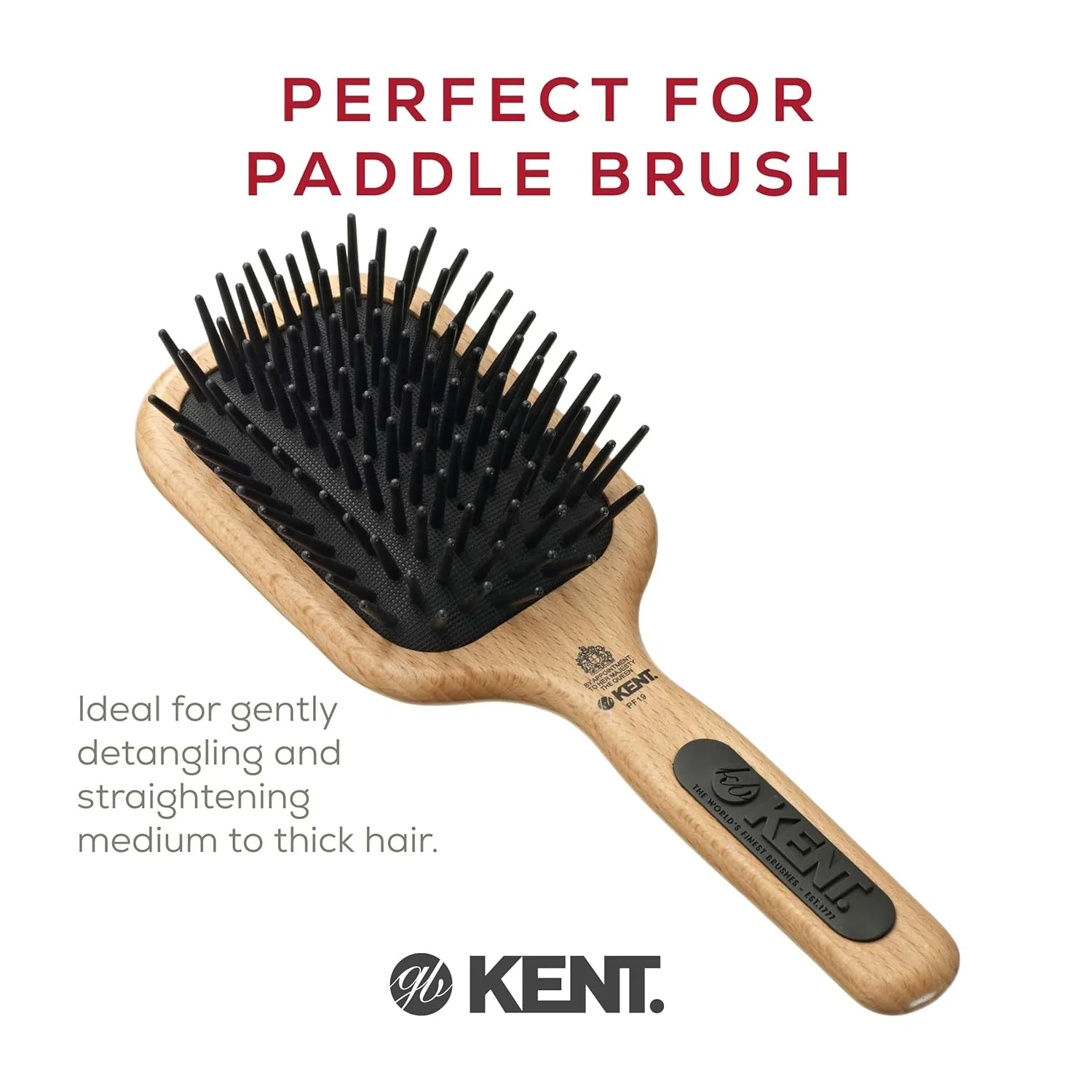 Kent PF19 Cushion Detangling Brush - Image 3