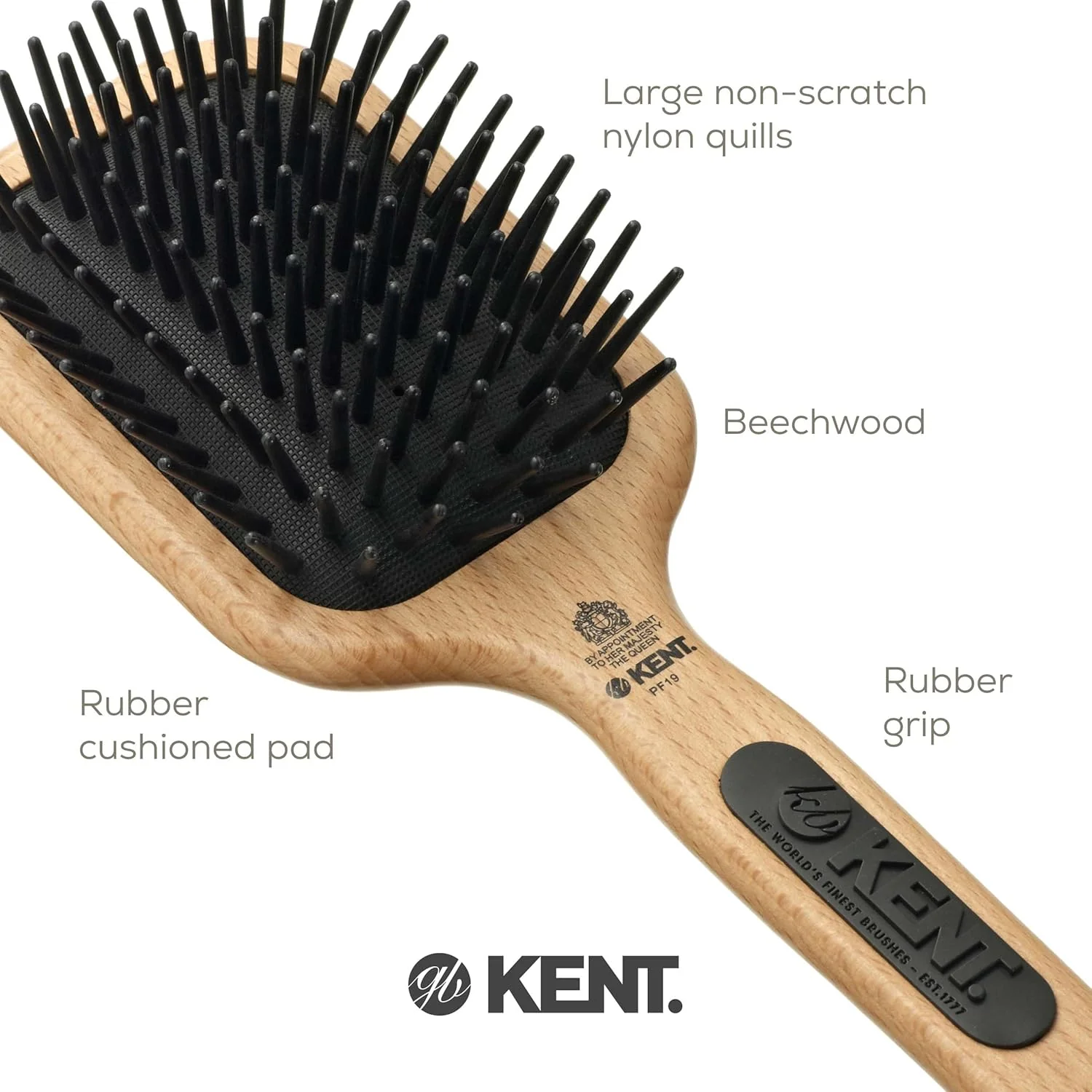 Kent PF19 Cushion Detangling Brush - Image 5
