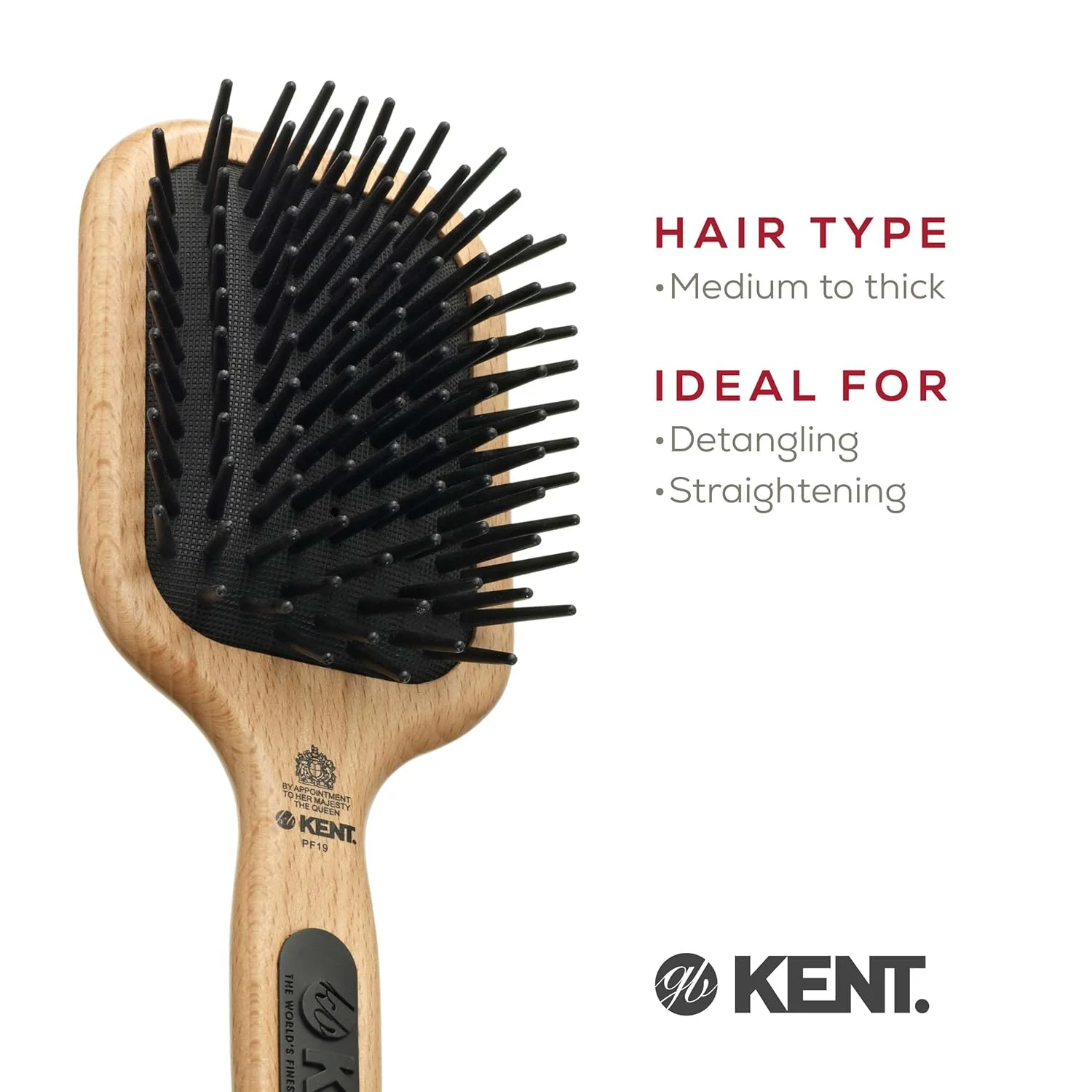 Kent PF19 Cushion Detangling Brush - Image 6