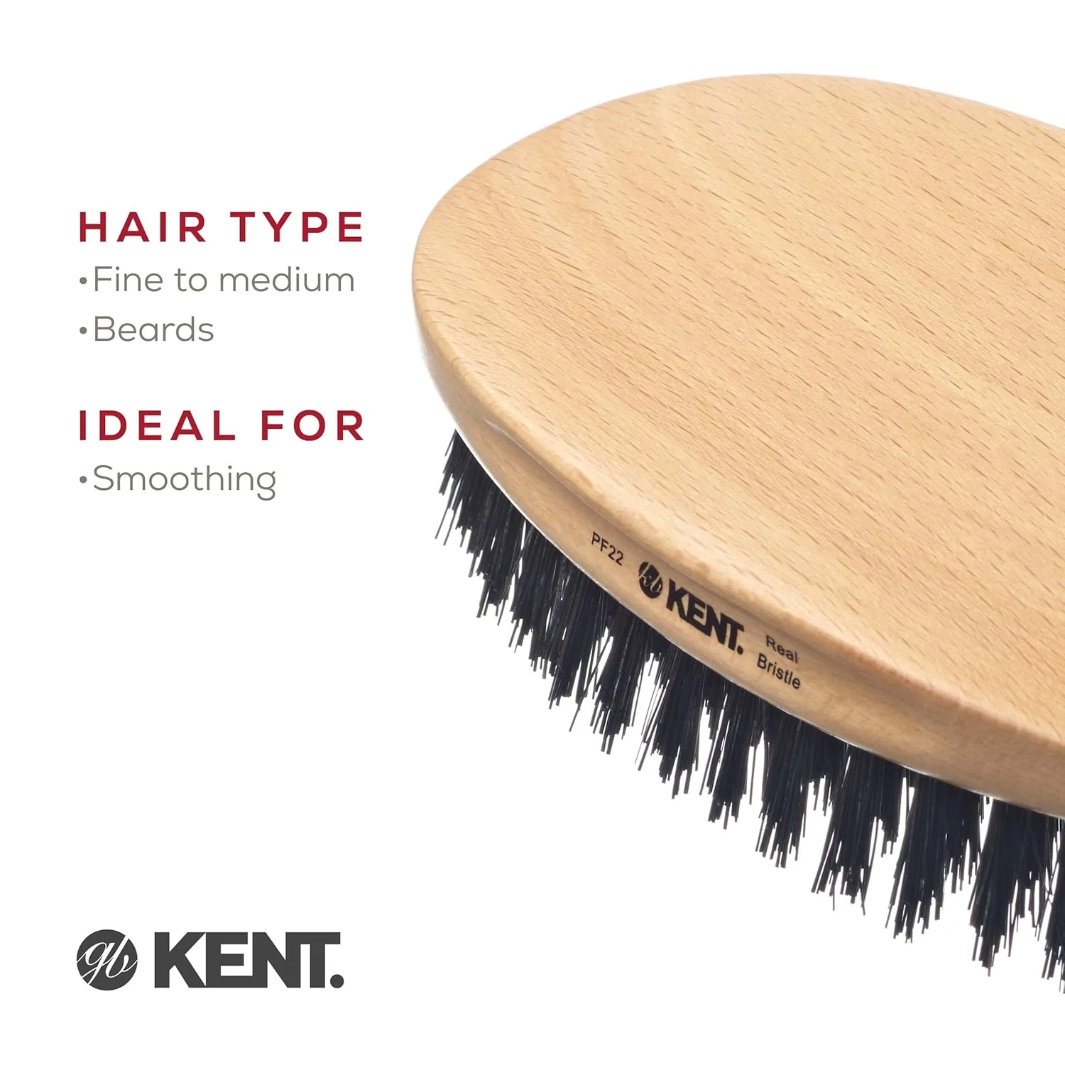 Kent PF22 Mens Military Oval Brush - Image 6
