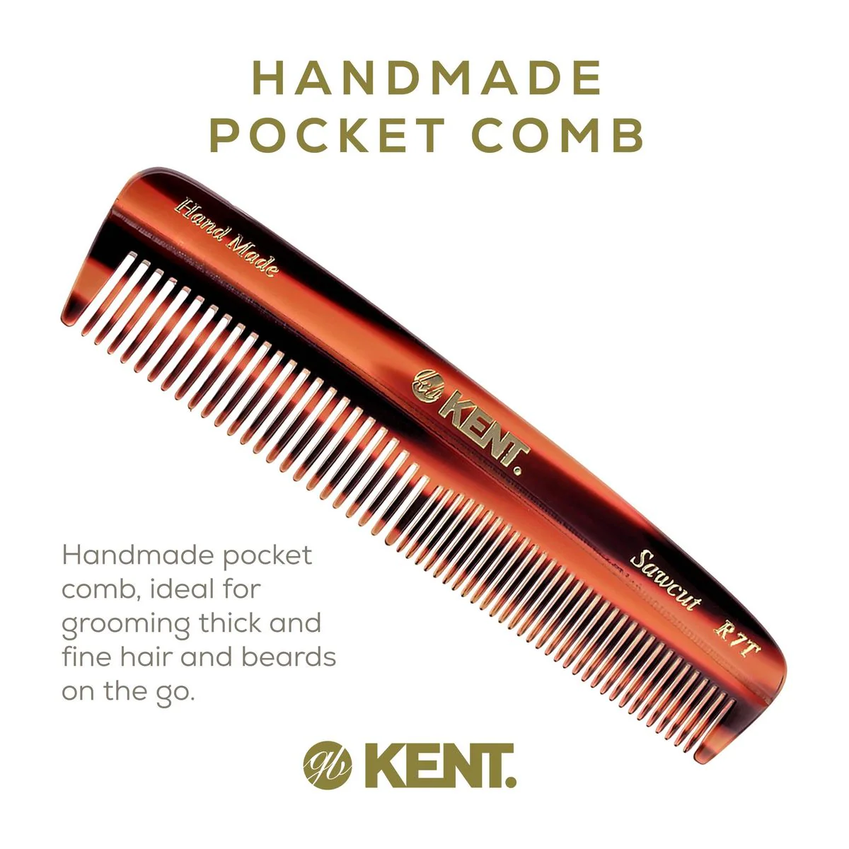 Kent R7T Mixed Tooth Pocket Comb - Image 14