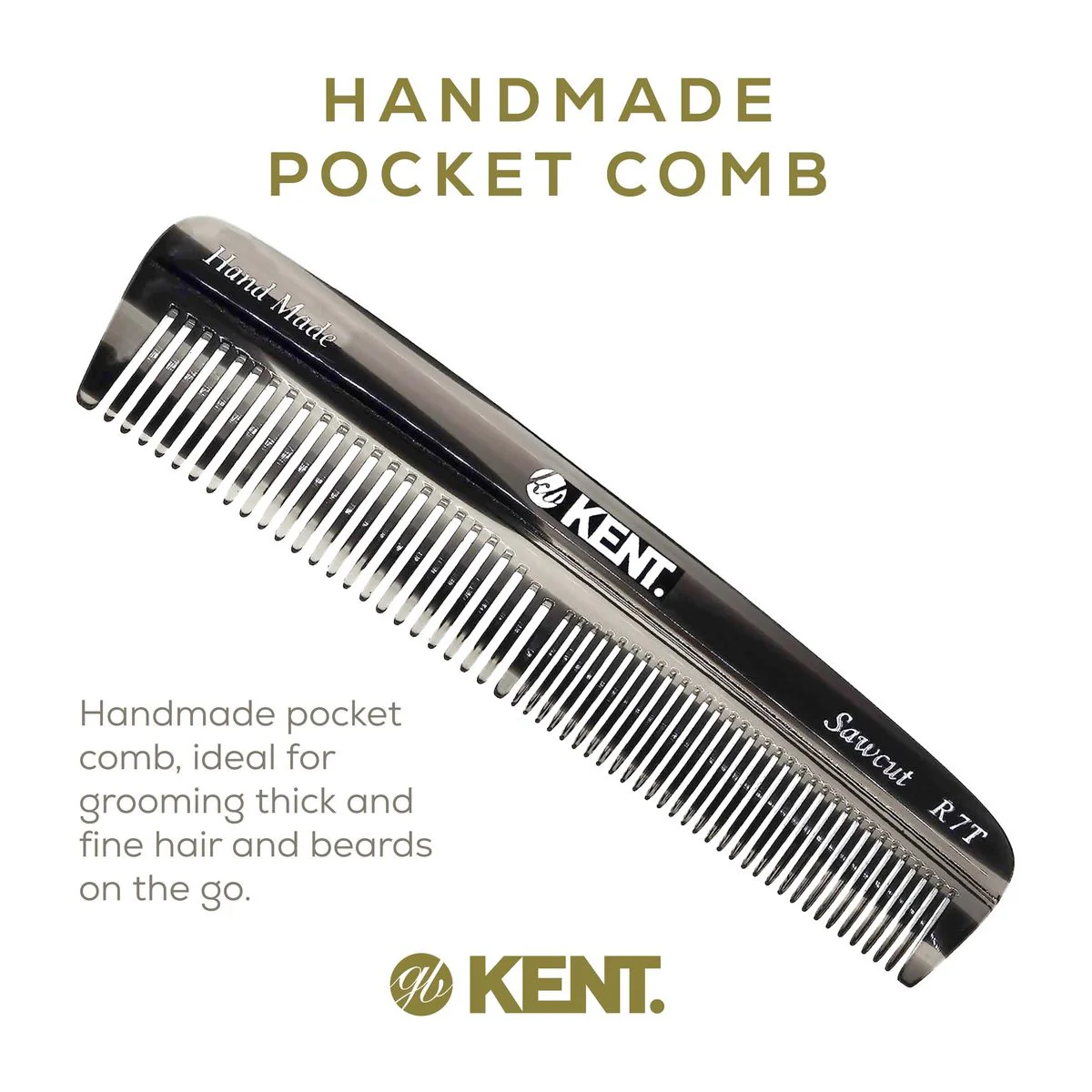 Kent R7T Mixed Tooth Pocket Comb - Image 20