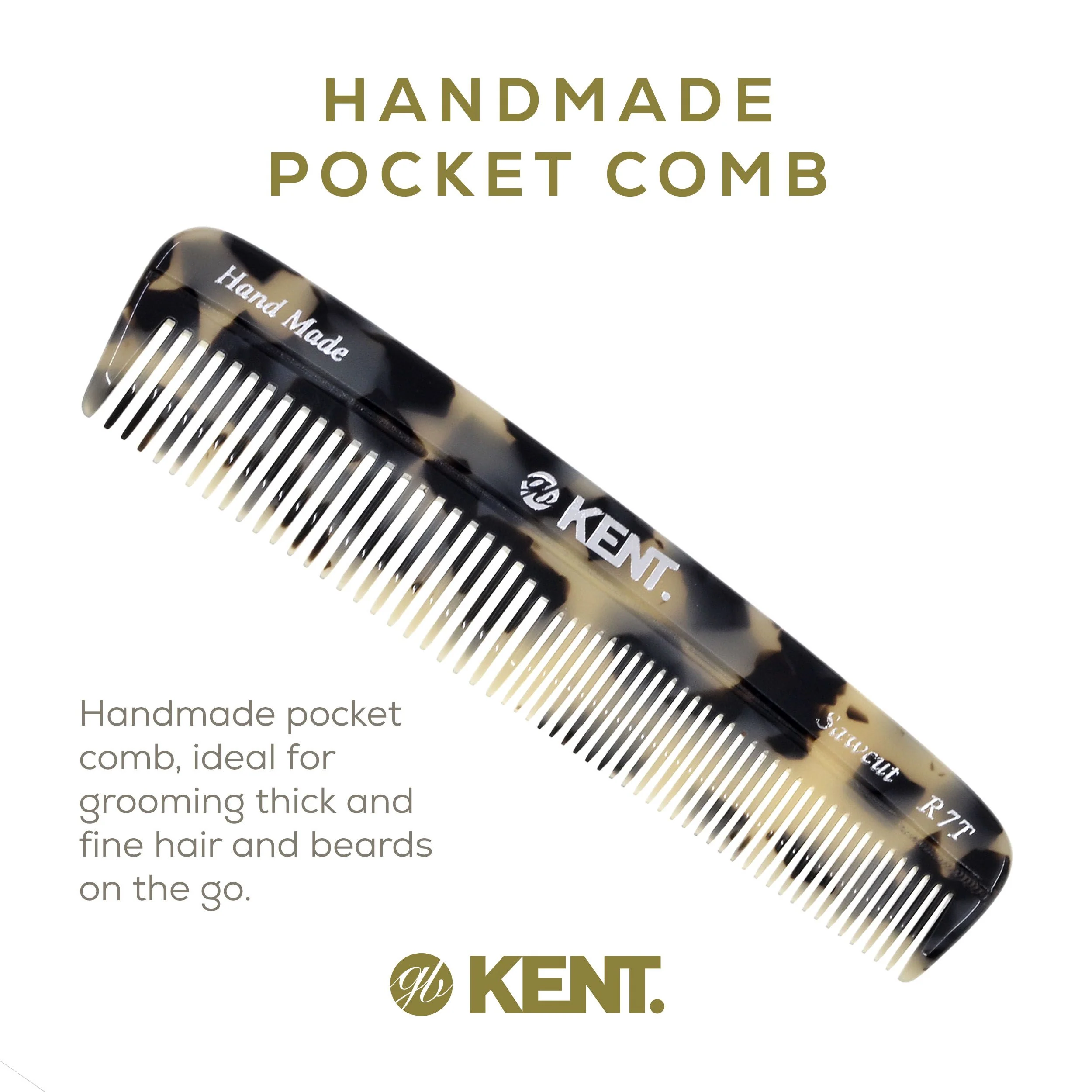 Kent R7T Mixed Tooth Pocket Comb - Image 26