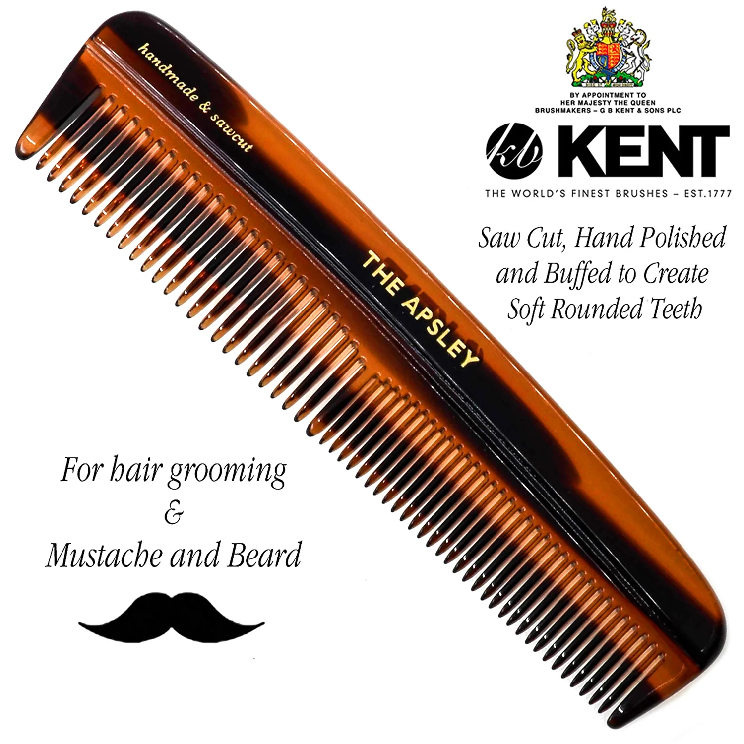 Kent R7T Mixed Tooth Pocket Comb - Image 4
