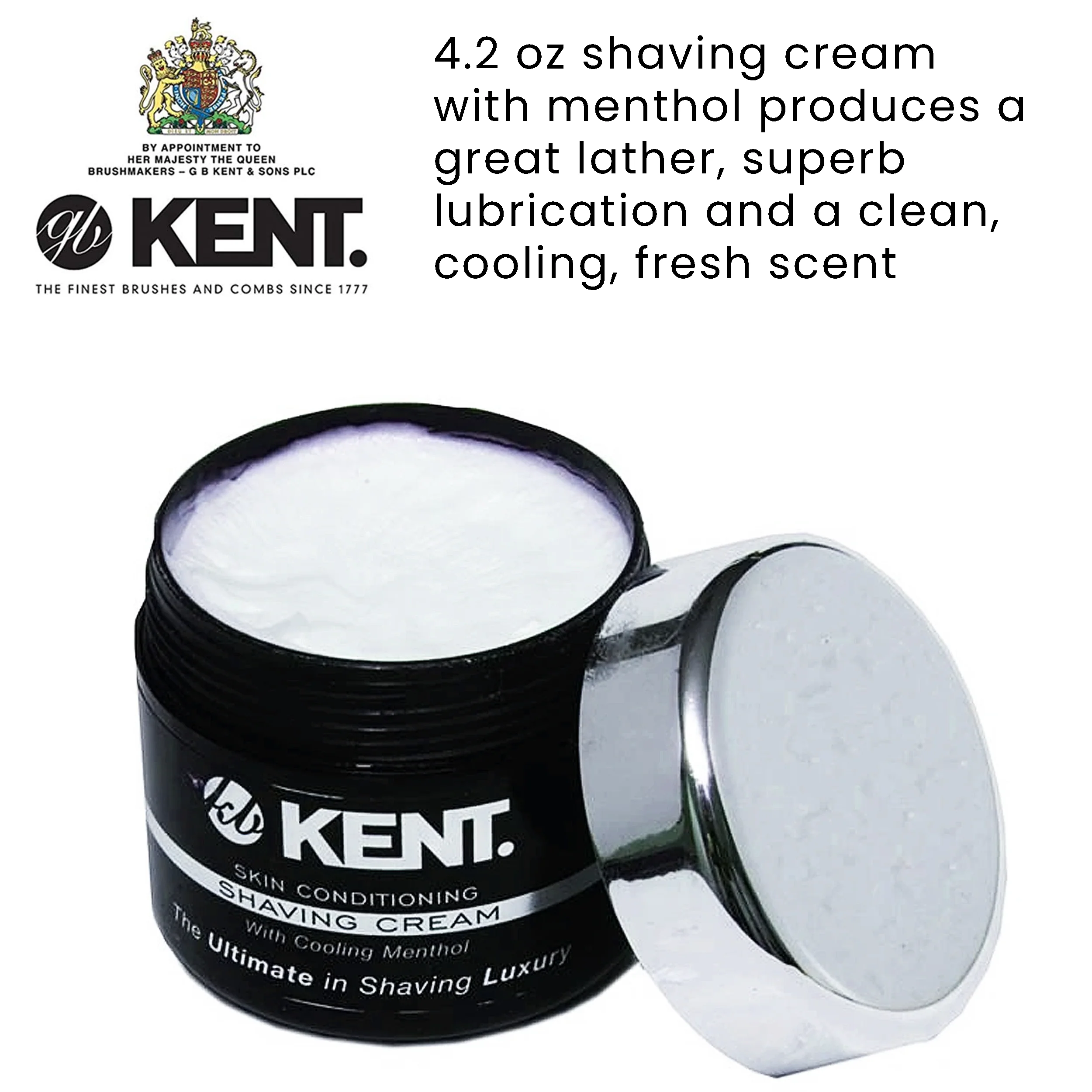 Kent SCT2 Luxury Shaving Cream 125ml - Image 2