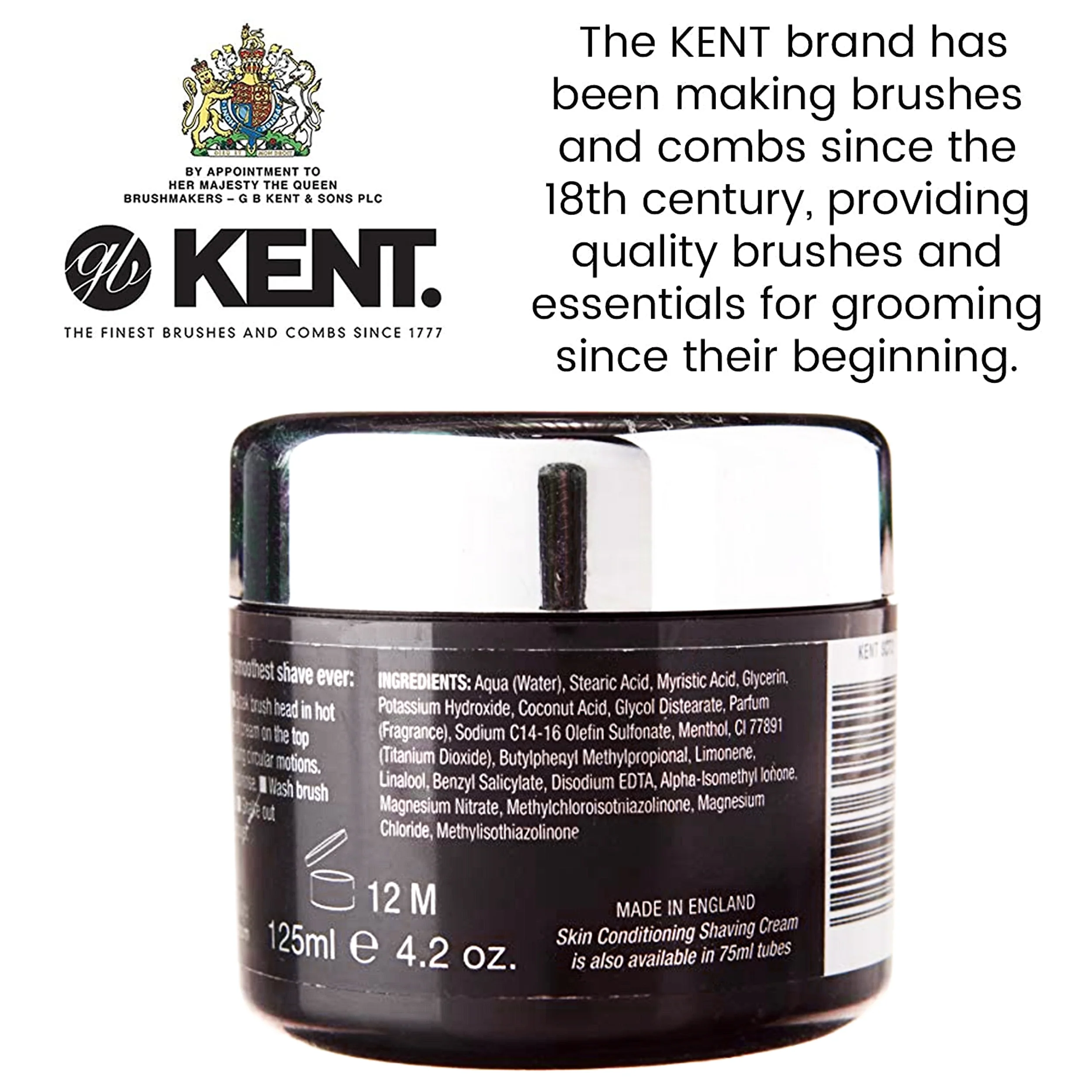 Kent SCT2 Luxury Shaving Cream 125ml - Image 5