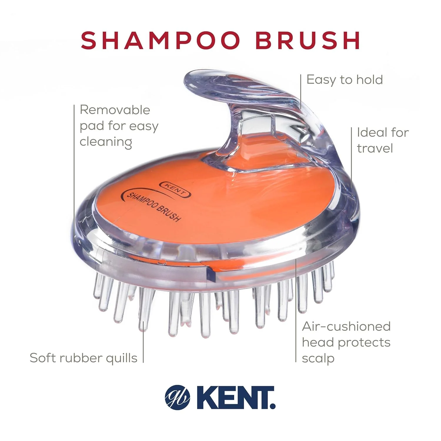 Kent SH1 Shampoo and Scalp Massage Brush - Image 10