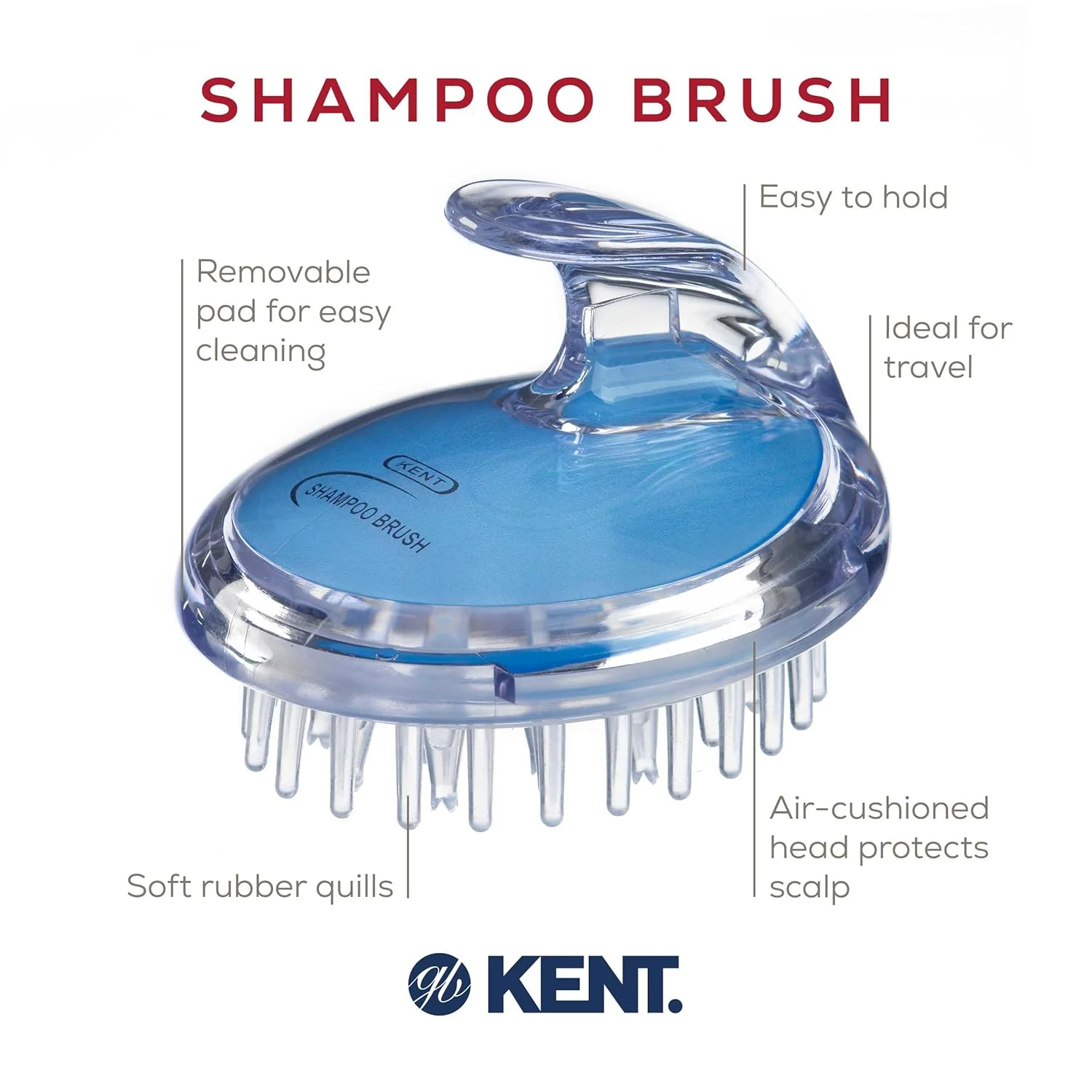 Kent SH1 Shampoo and Scalp Massage Brush - Image 16
