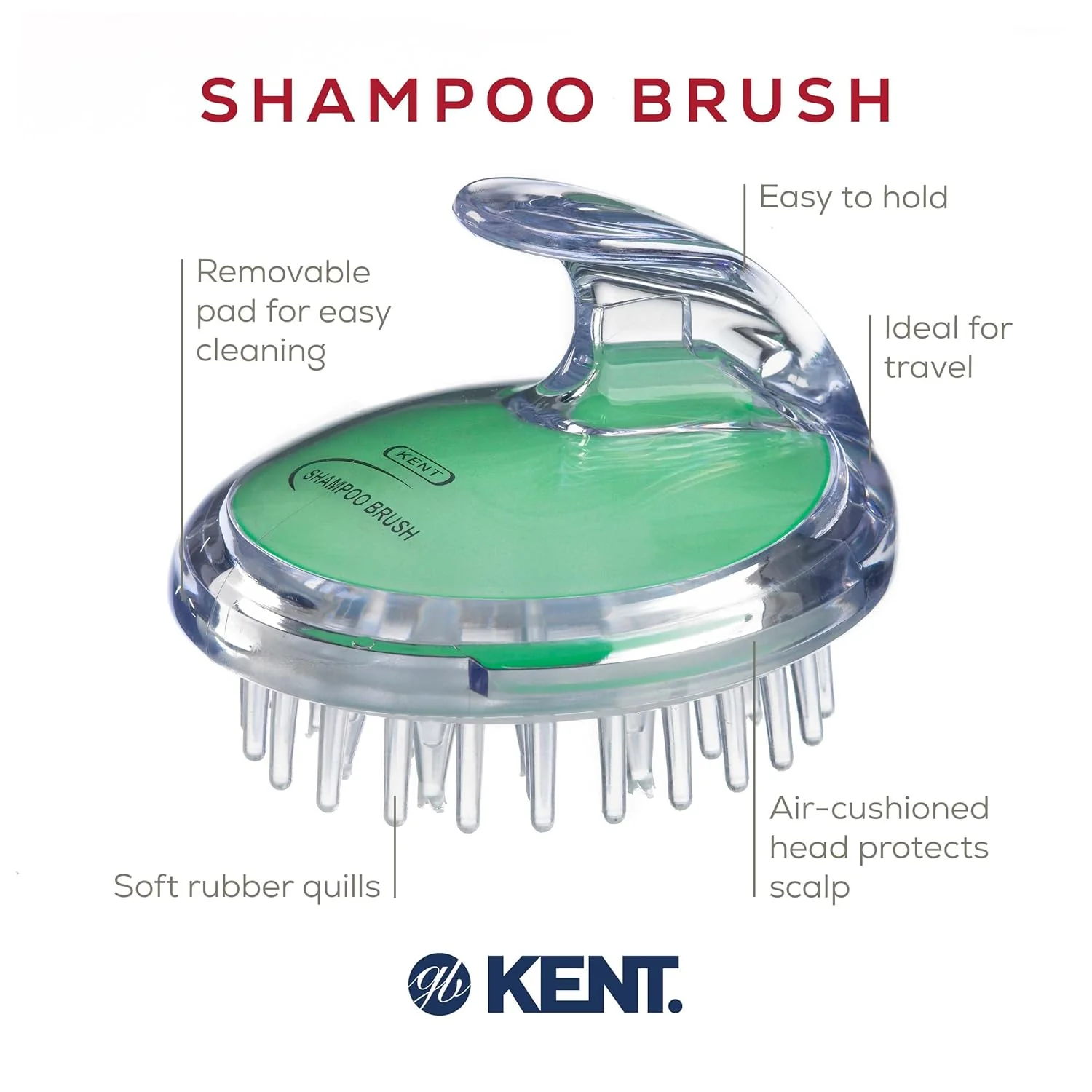 Kent SH1 Shampoo and Scalp Massage Brush - Image 4