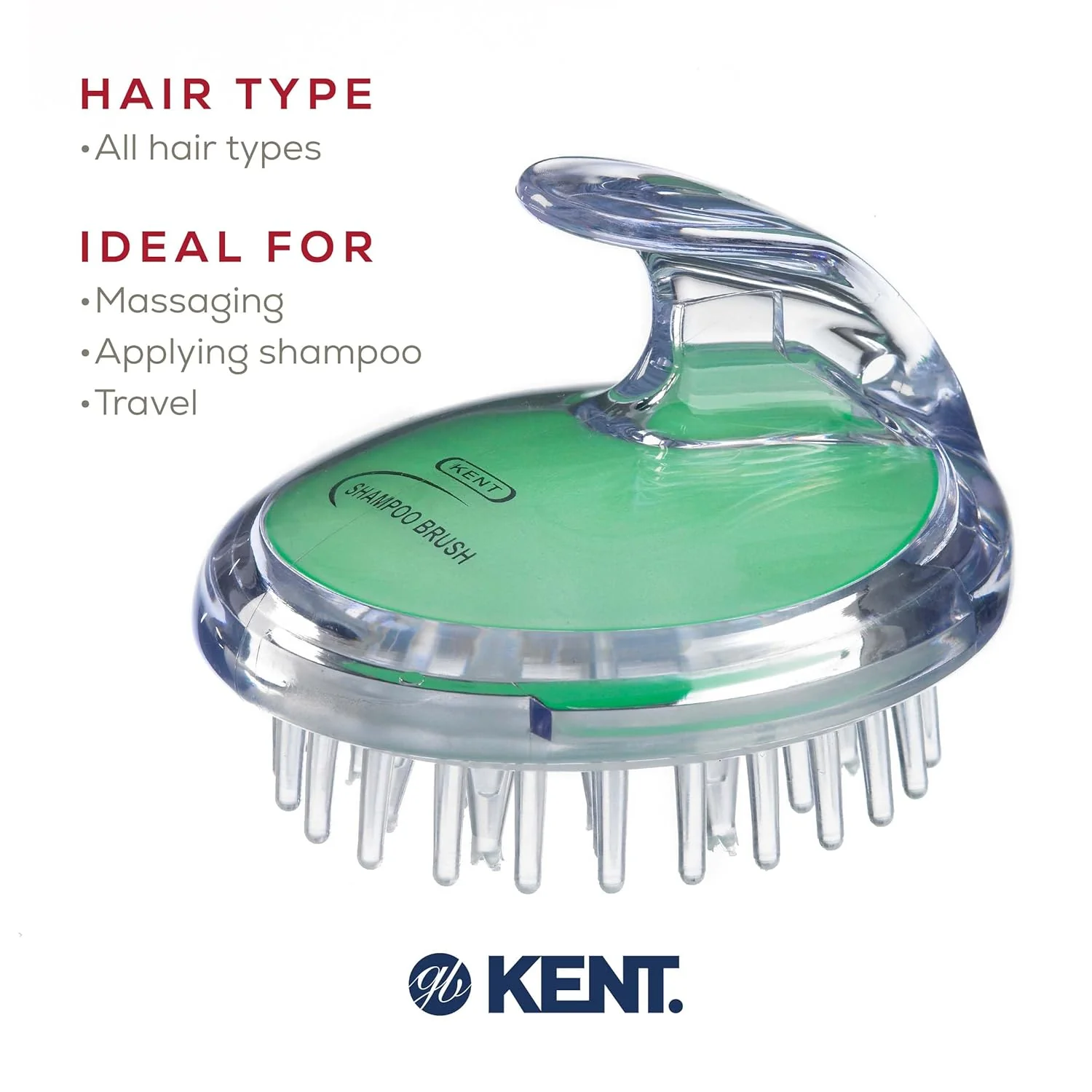 Kent SH1 Shampoo and Scalp Massage Brush - Image 6