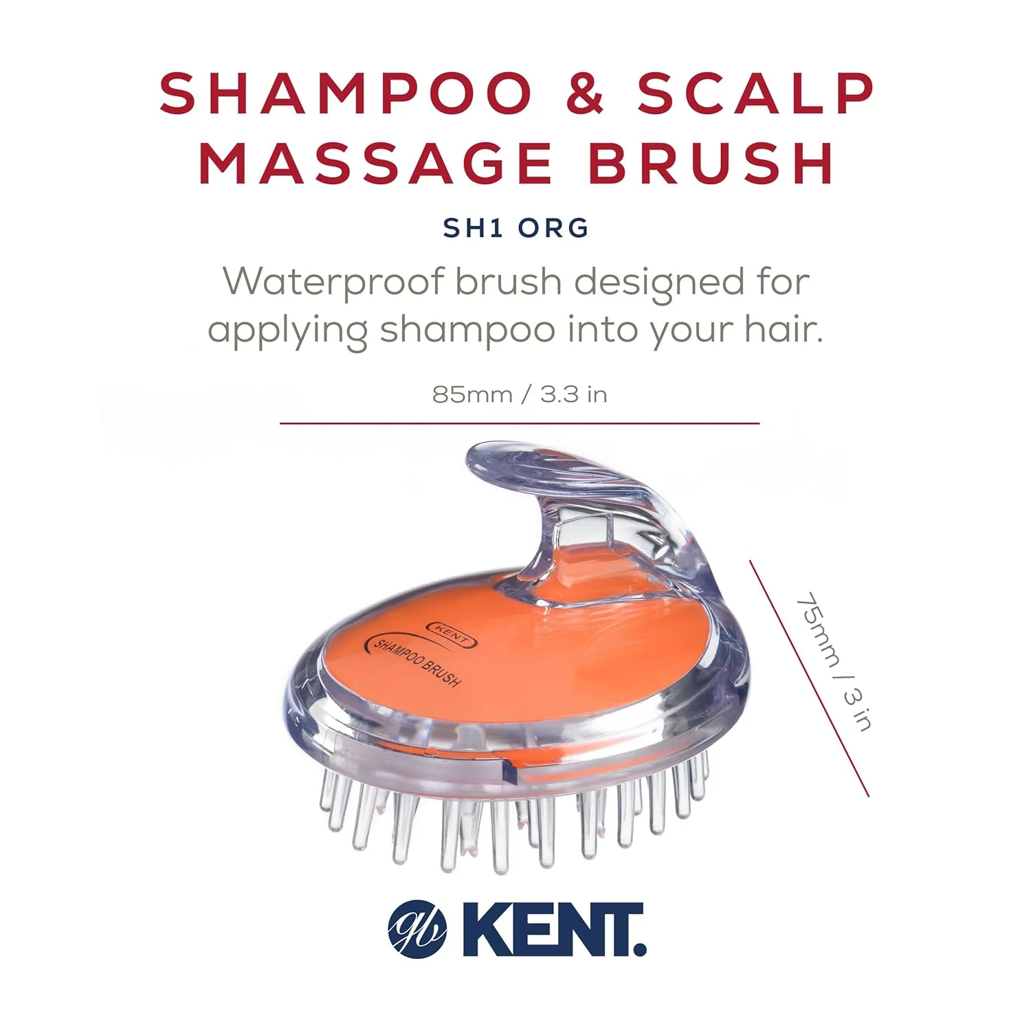 Kent SH1 Shampoo and Scalp Massage Brush - Image 8