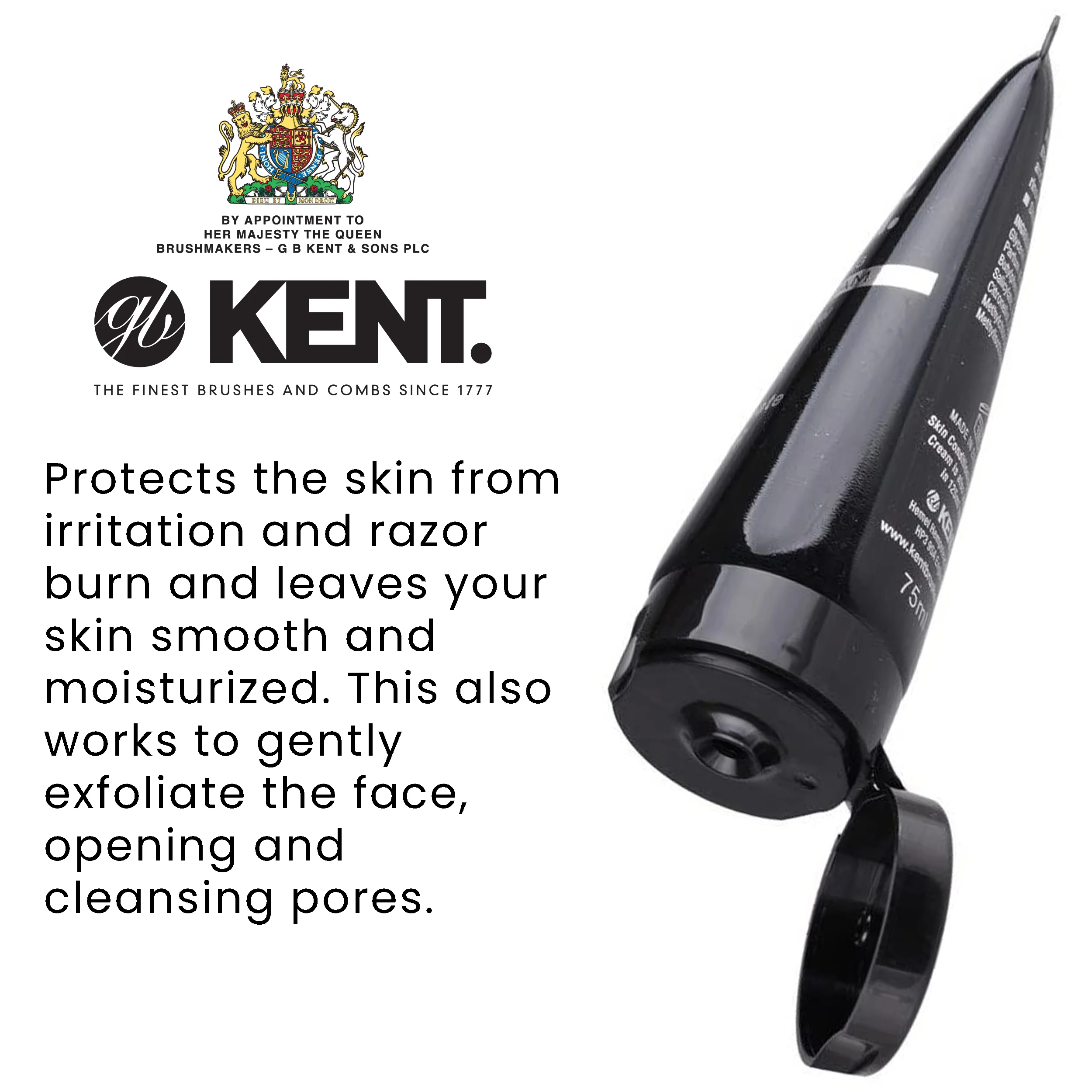 Kent SCT1 Shaving Cream 75ml Travel - Image 4