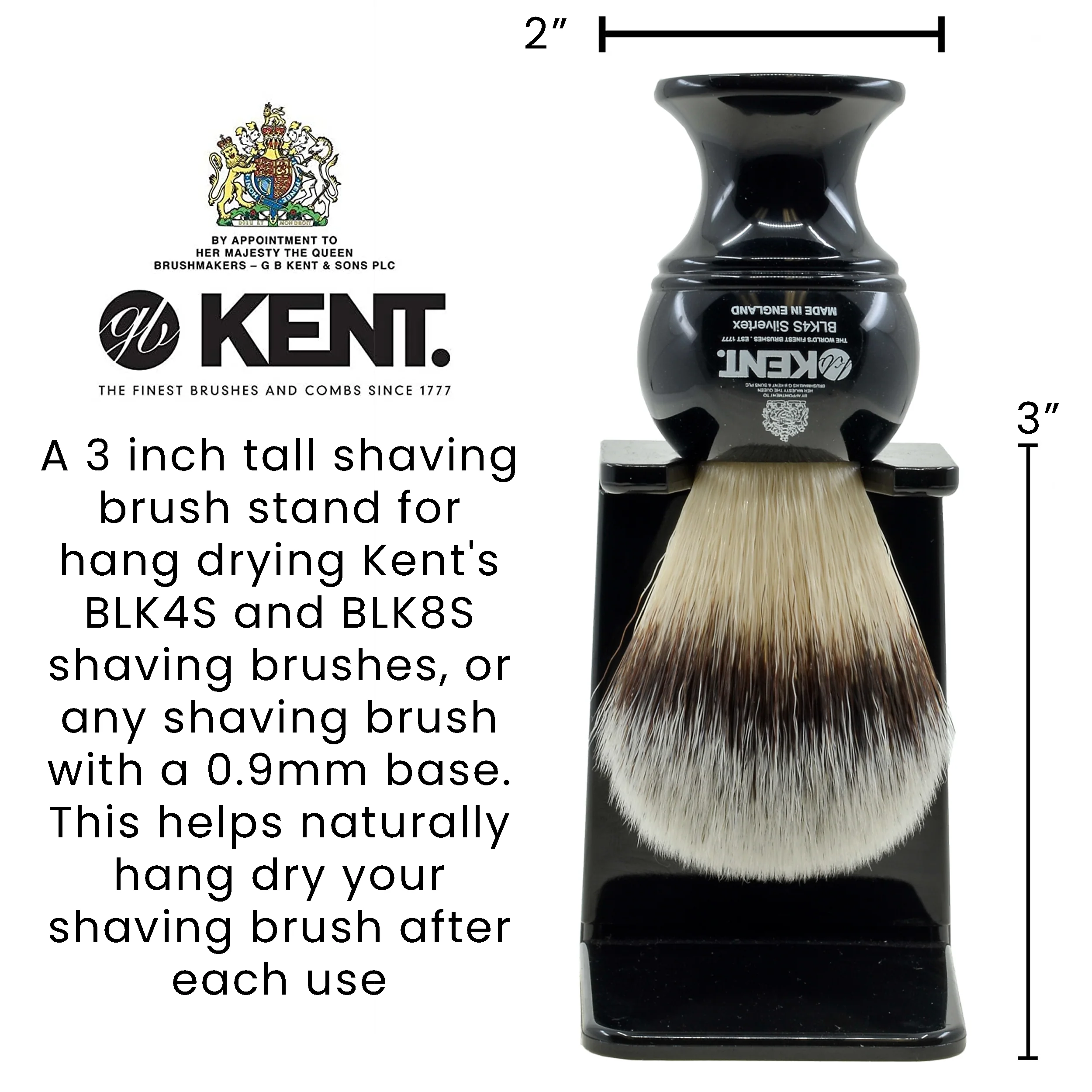 Kent Small Shaving Brush Stand - Image 2