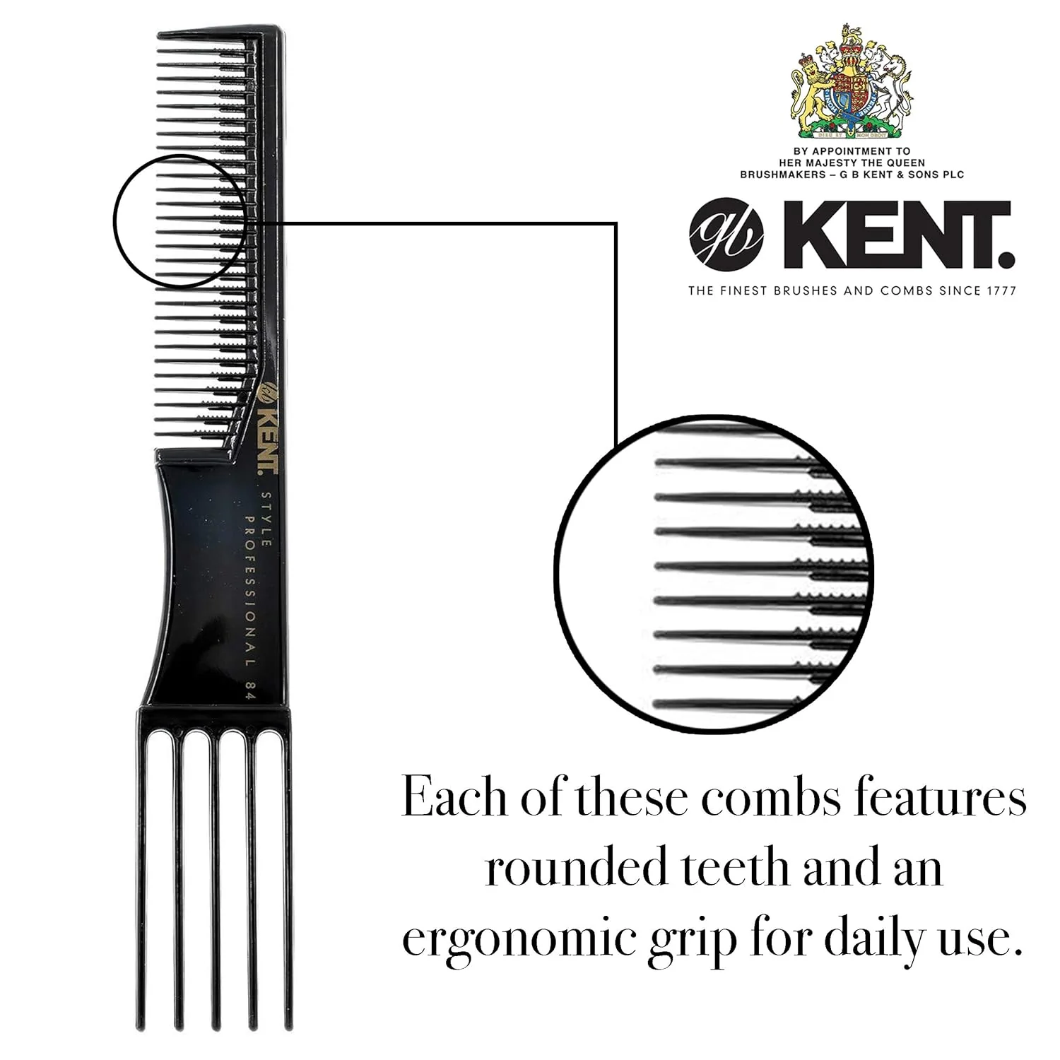 Kent SPC84 Pro Wide Tooth Styling Comb - Image 3