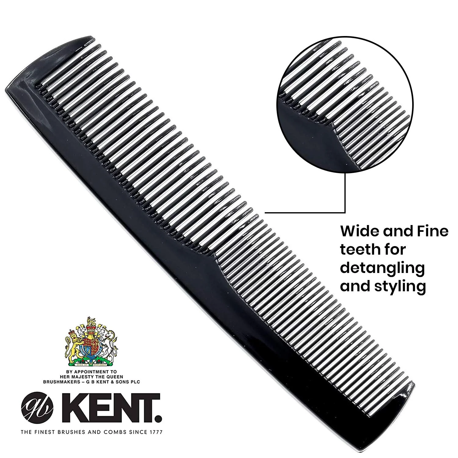 Kent SPC85 Pro Fine + Wide Tooth Travel Comb - Image 2