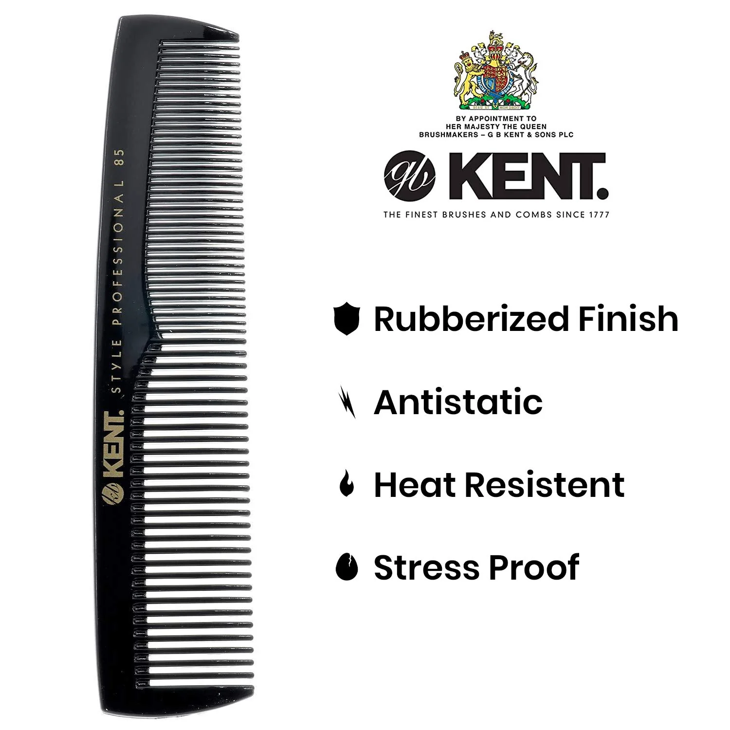 Kent SPC85 Pro Fine + Wide Tooth Travel Comb - Image 3