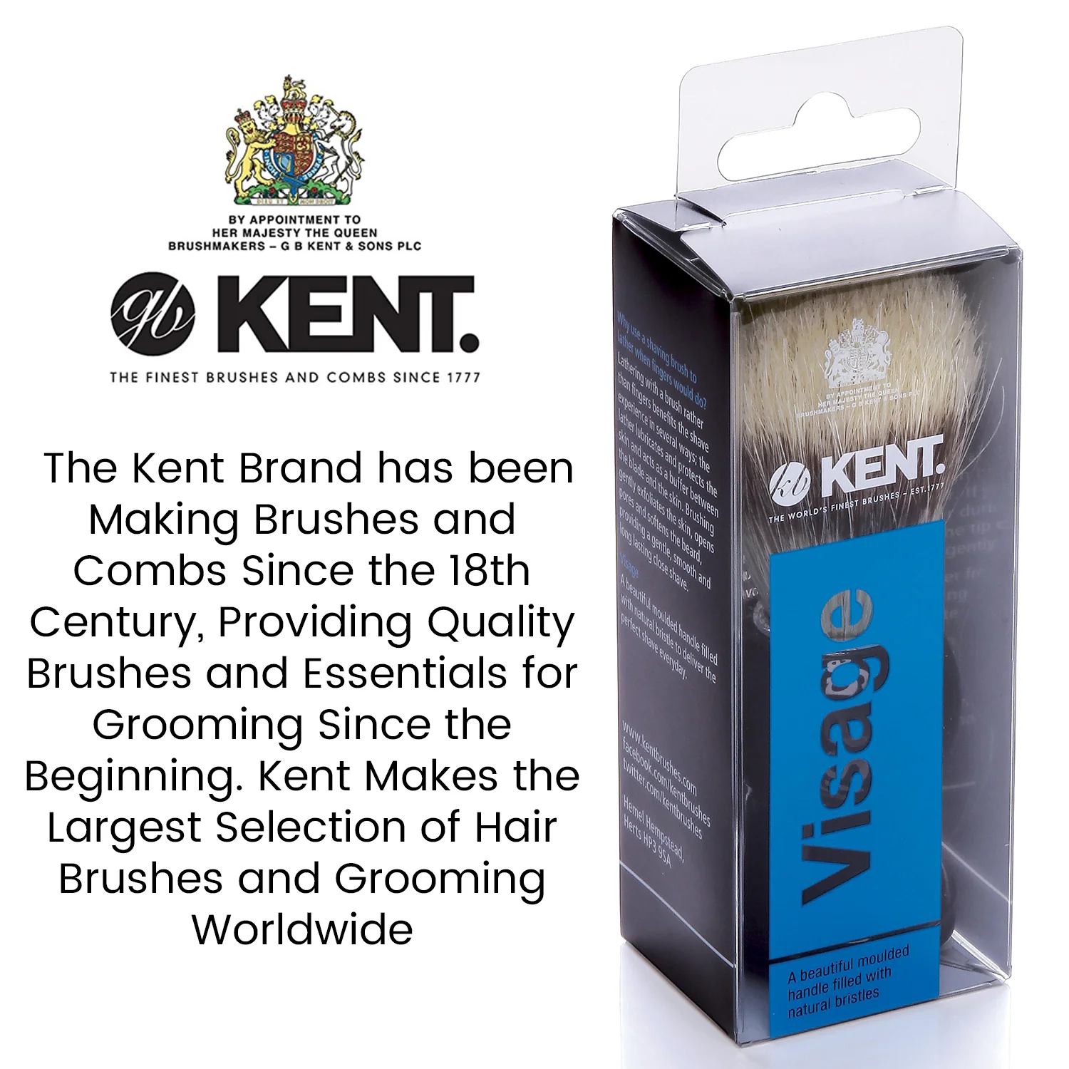 Kent VS60 Natural Boar Bristle Shaving Brush - Image 3