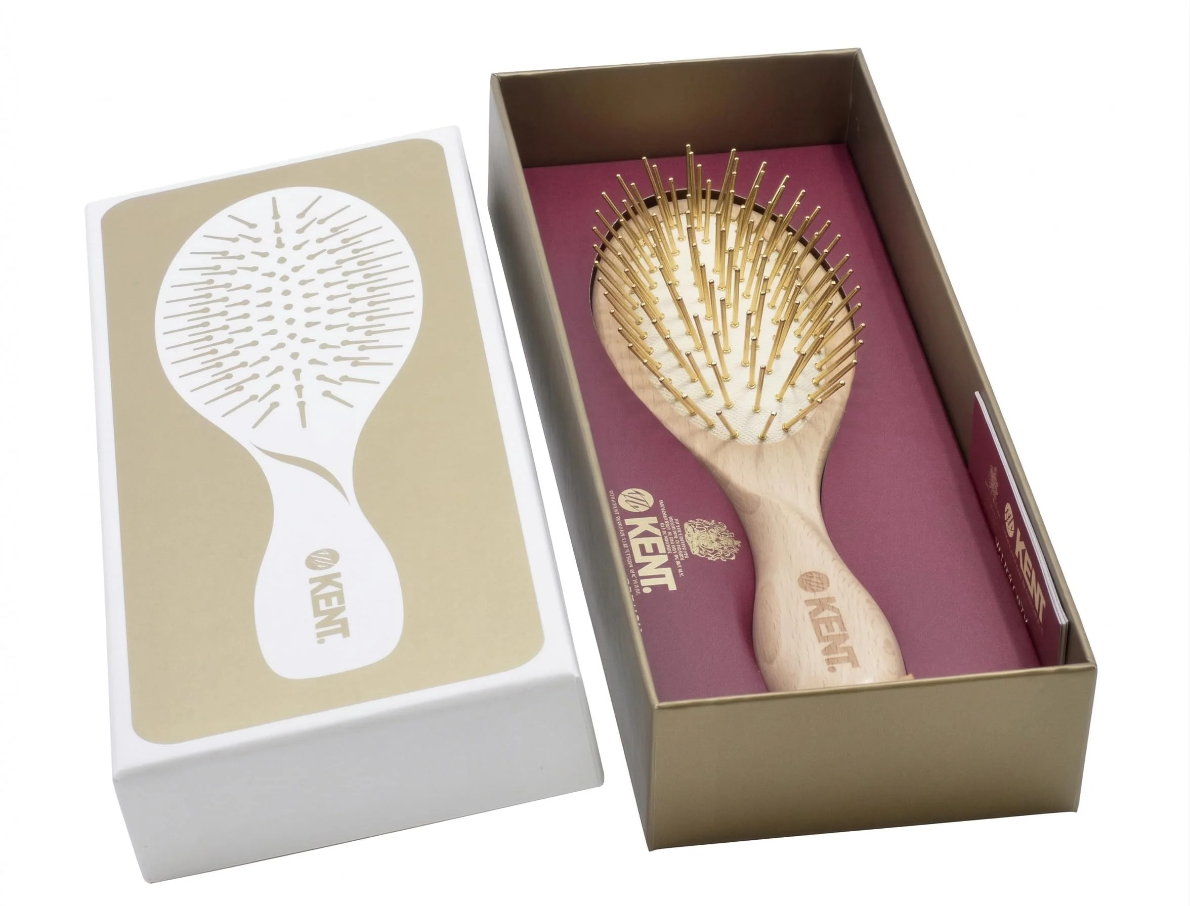 Kent ZZ Gold Plated Pin Detangling Brush — Limited Edition