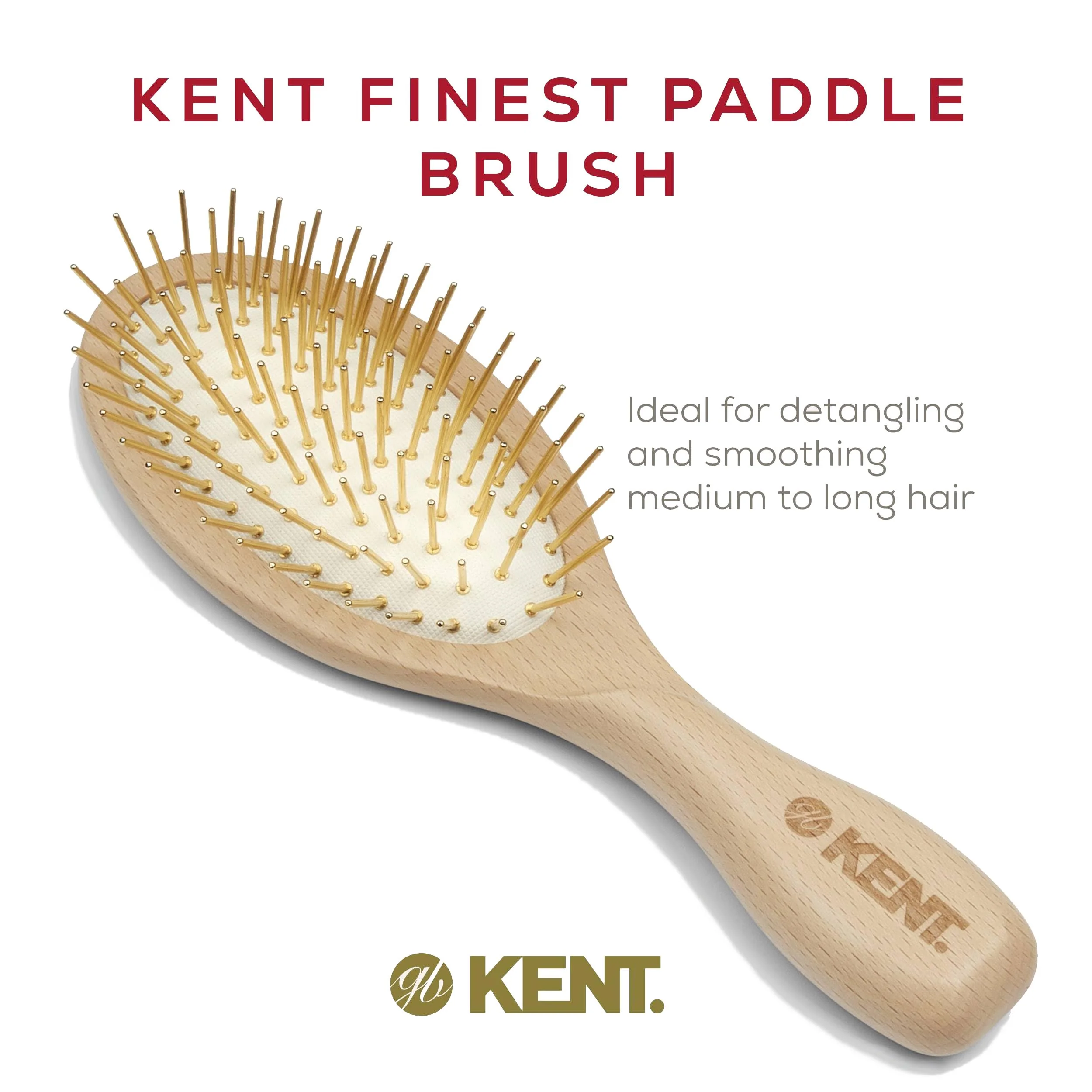 Kent ZZ Gold Plated Pin Detangling Brush — Limited Edition - Image 3