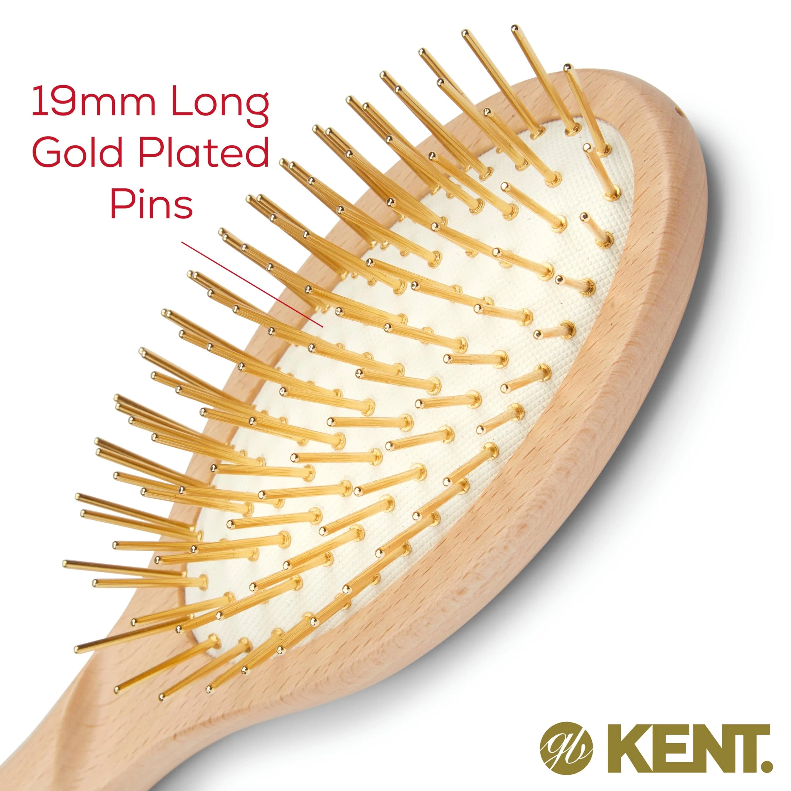 Kent ZZ Gold Plated Pin Detangling Brush — Limited Edition - Image 4