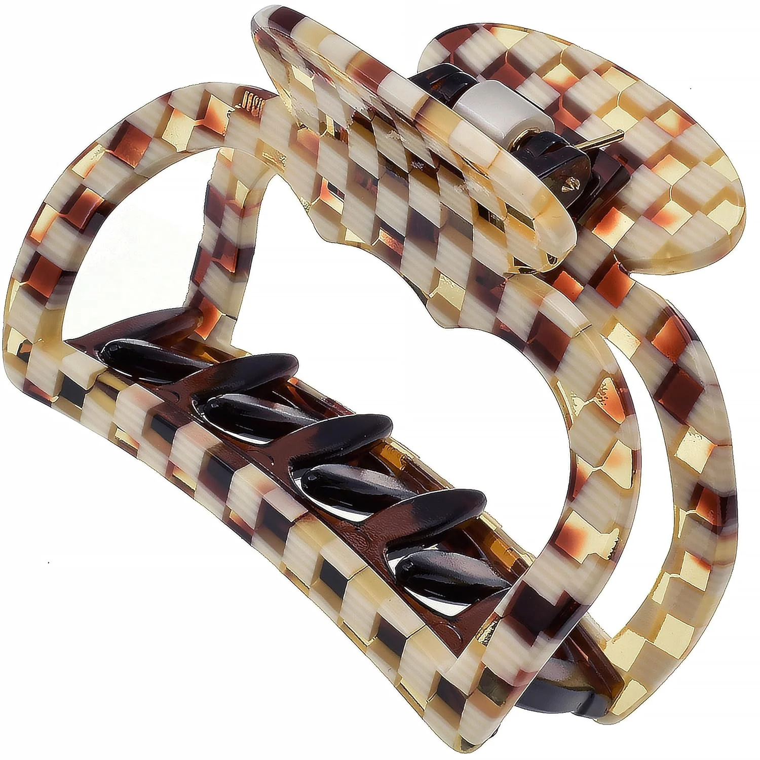 Large Cutout Volume Handmade Hair Clip 4.25" - Image 5