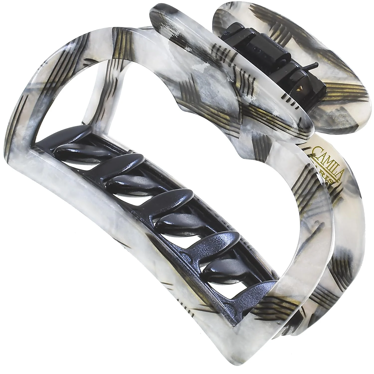 Large Cutout Volume Handmade Hair Clip 4.25" - Image 7
