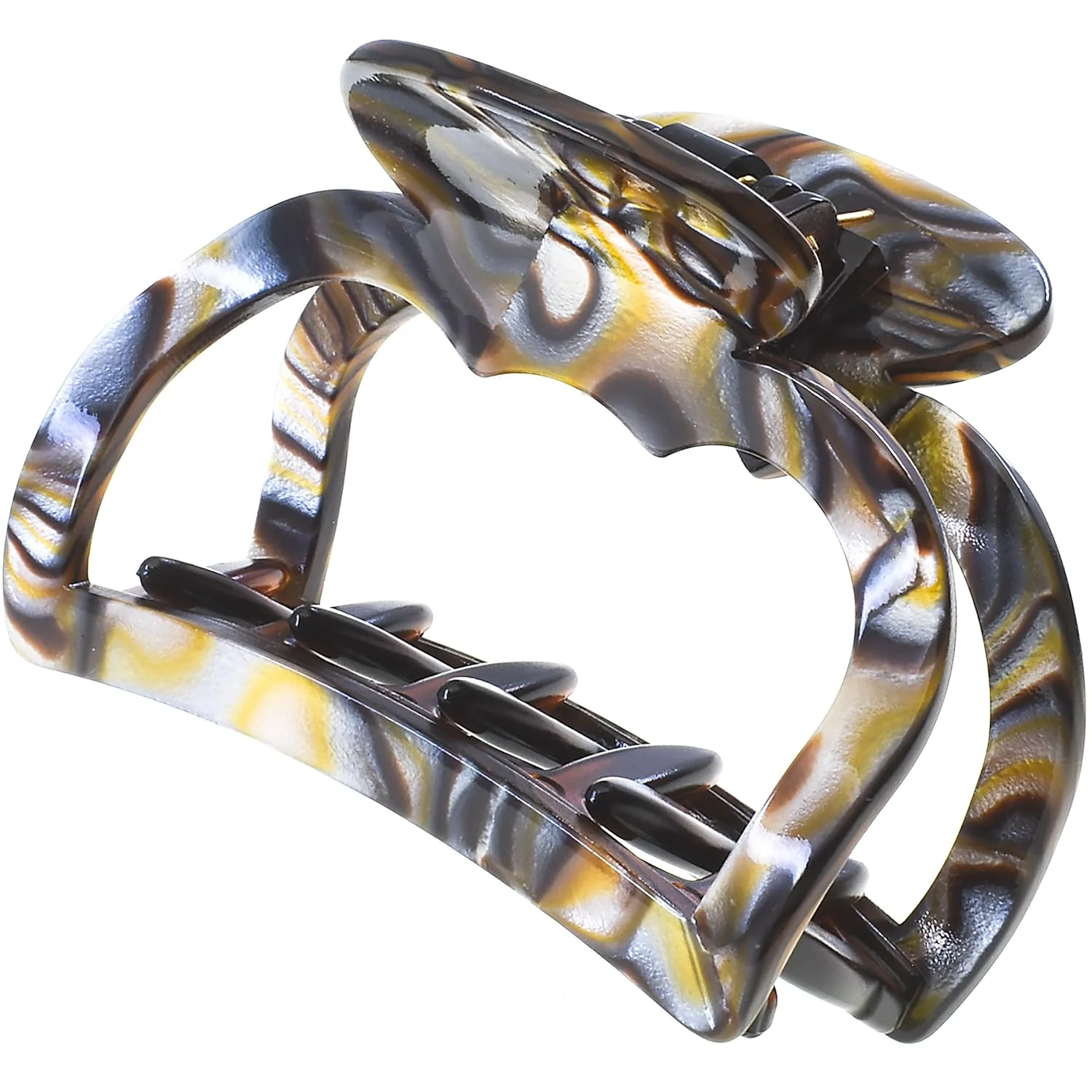 Large Cutout Volume Handmade Hair Clip 4.25" - Image 8