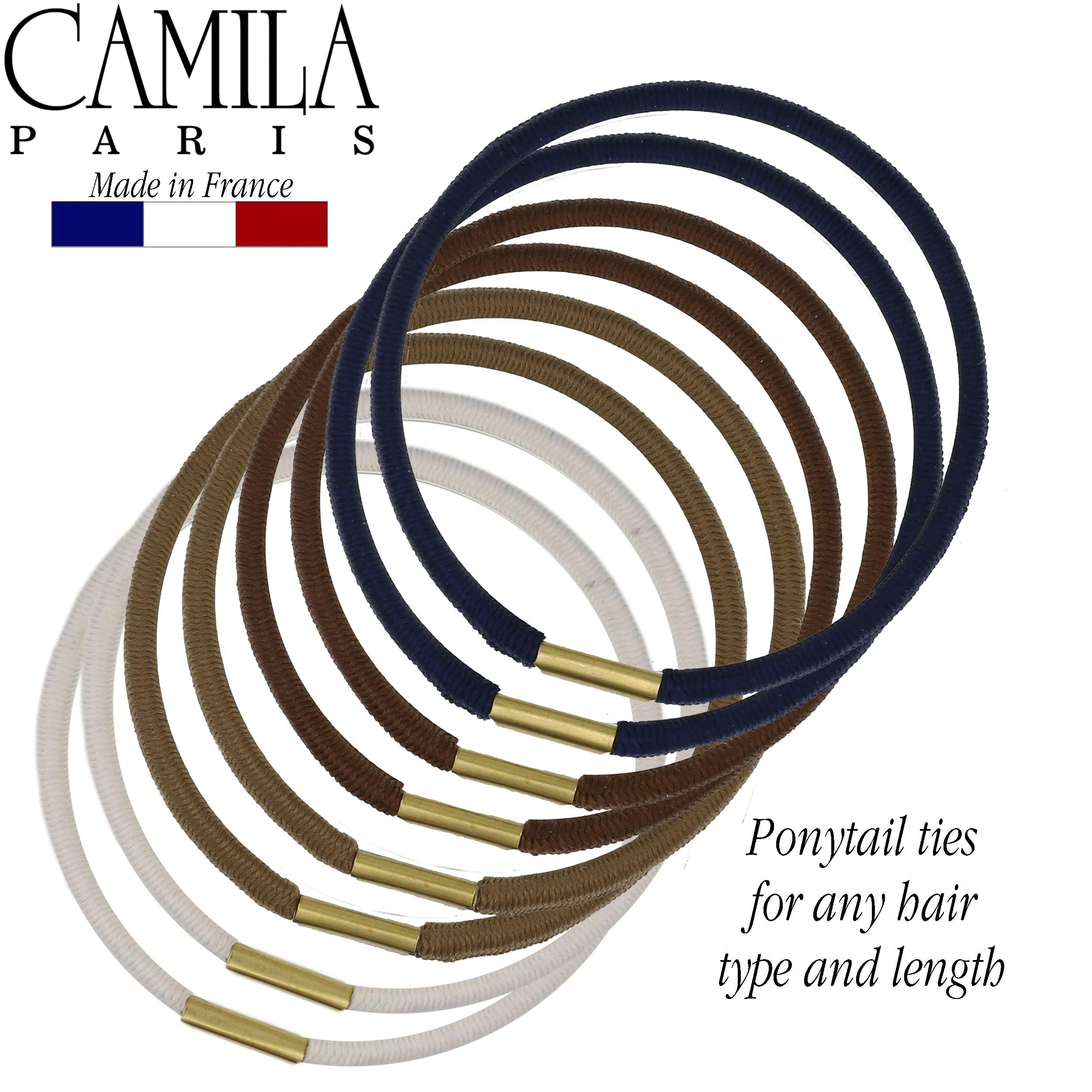 Camila Paris Metal Clasp Hair Tie 5-Pack - Image 3