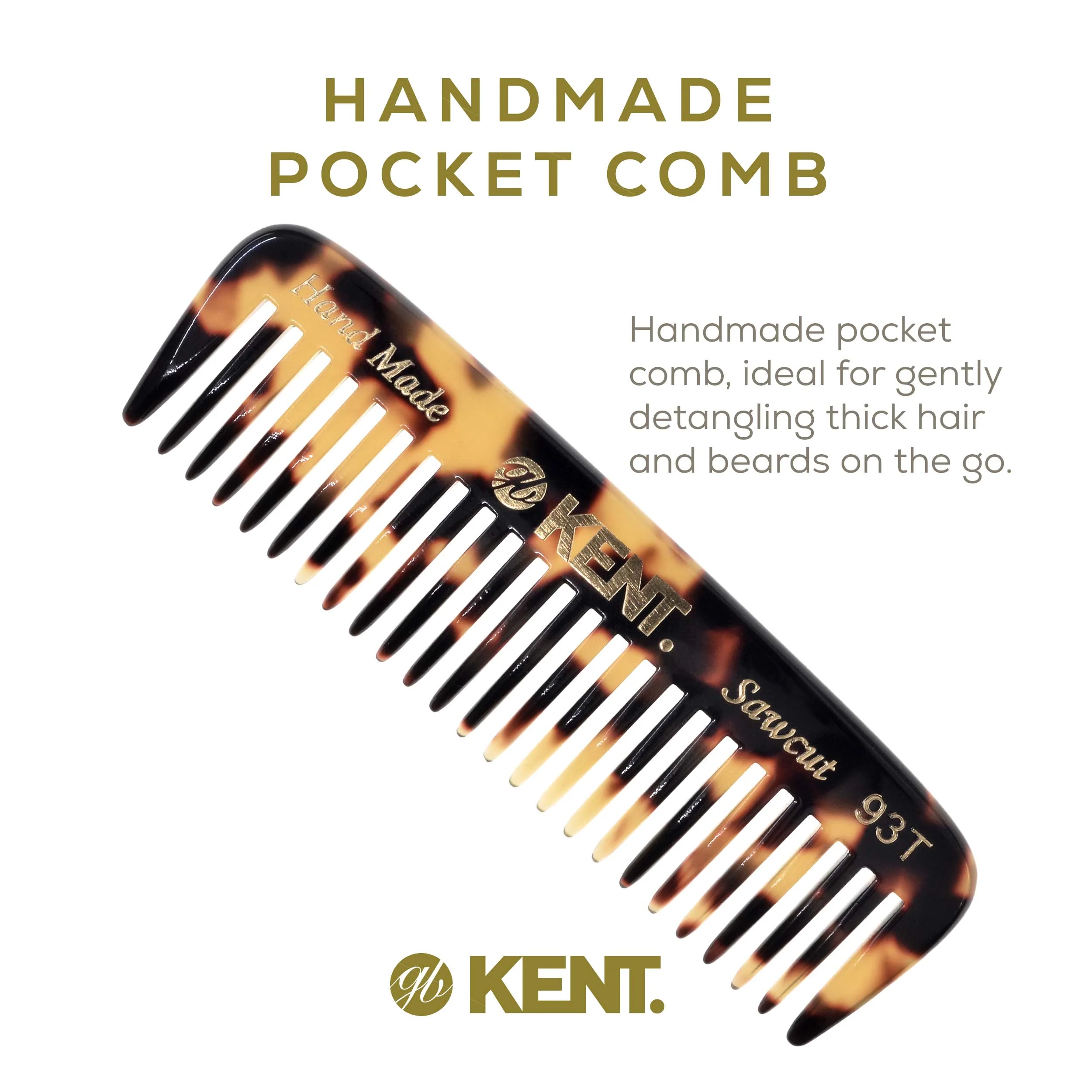 Mini Wide Tooth Detangling Beard Comb - Image 11